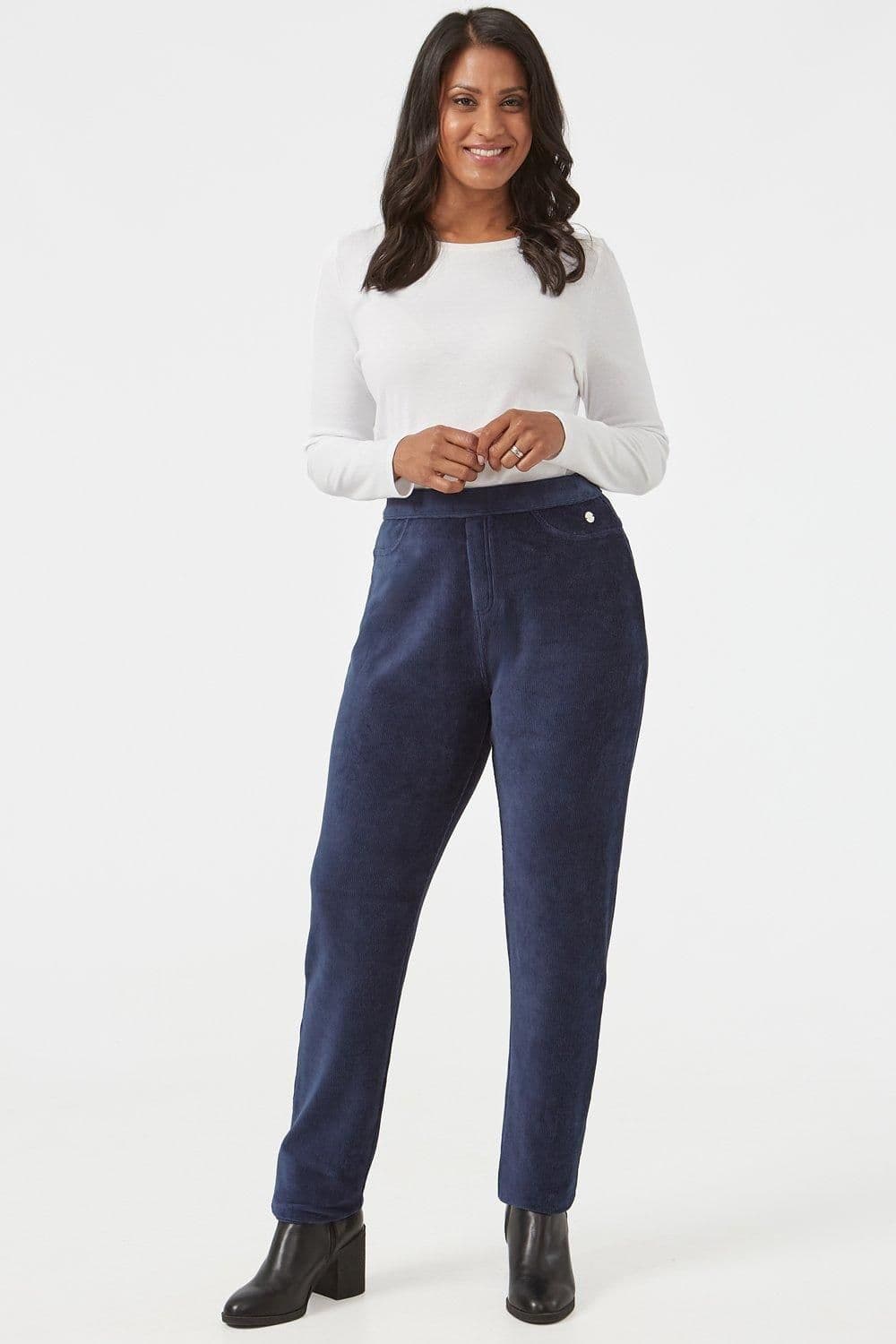 Penny Plain Women's Jogggers in Navy | Size: 8-10