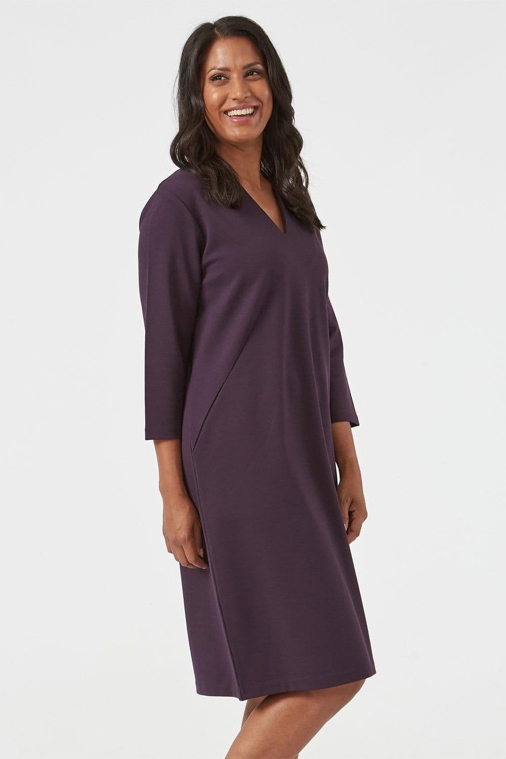 Blackcurrant High Back V-Neckline