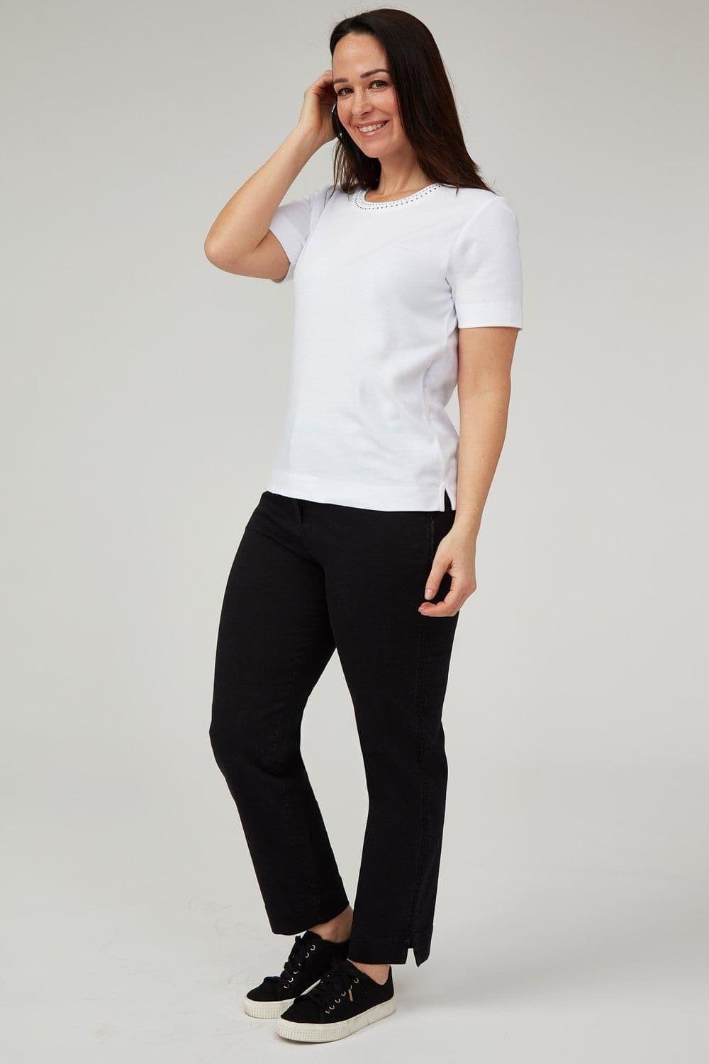 Cotton Rich Black Wash Chino
