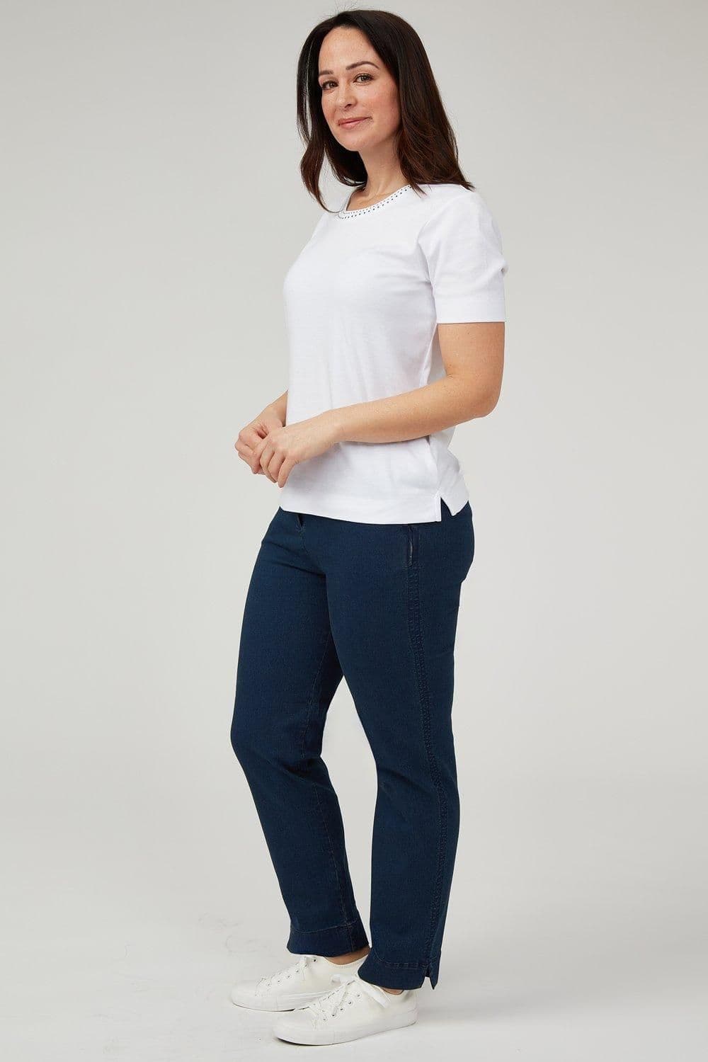 Cotton Rich Denim Wash Chino