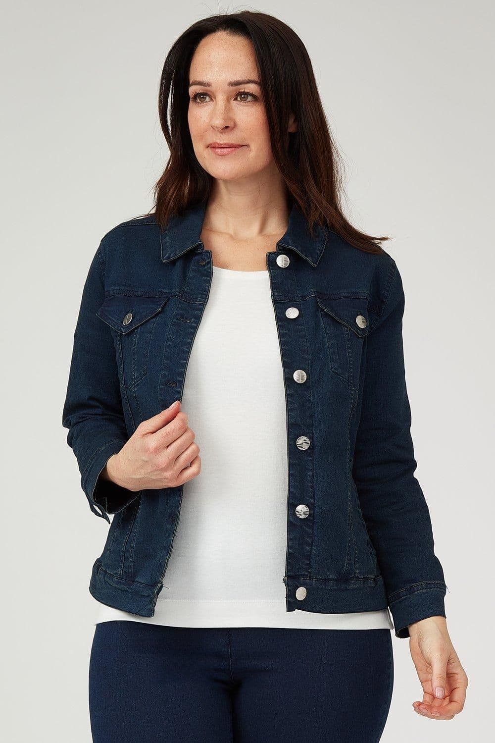 Penny Plain Women's Denim Jacket in Blue | Size: 10-12