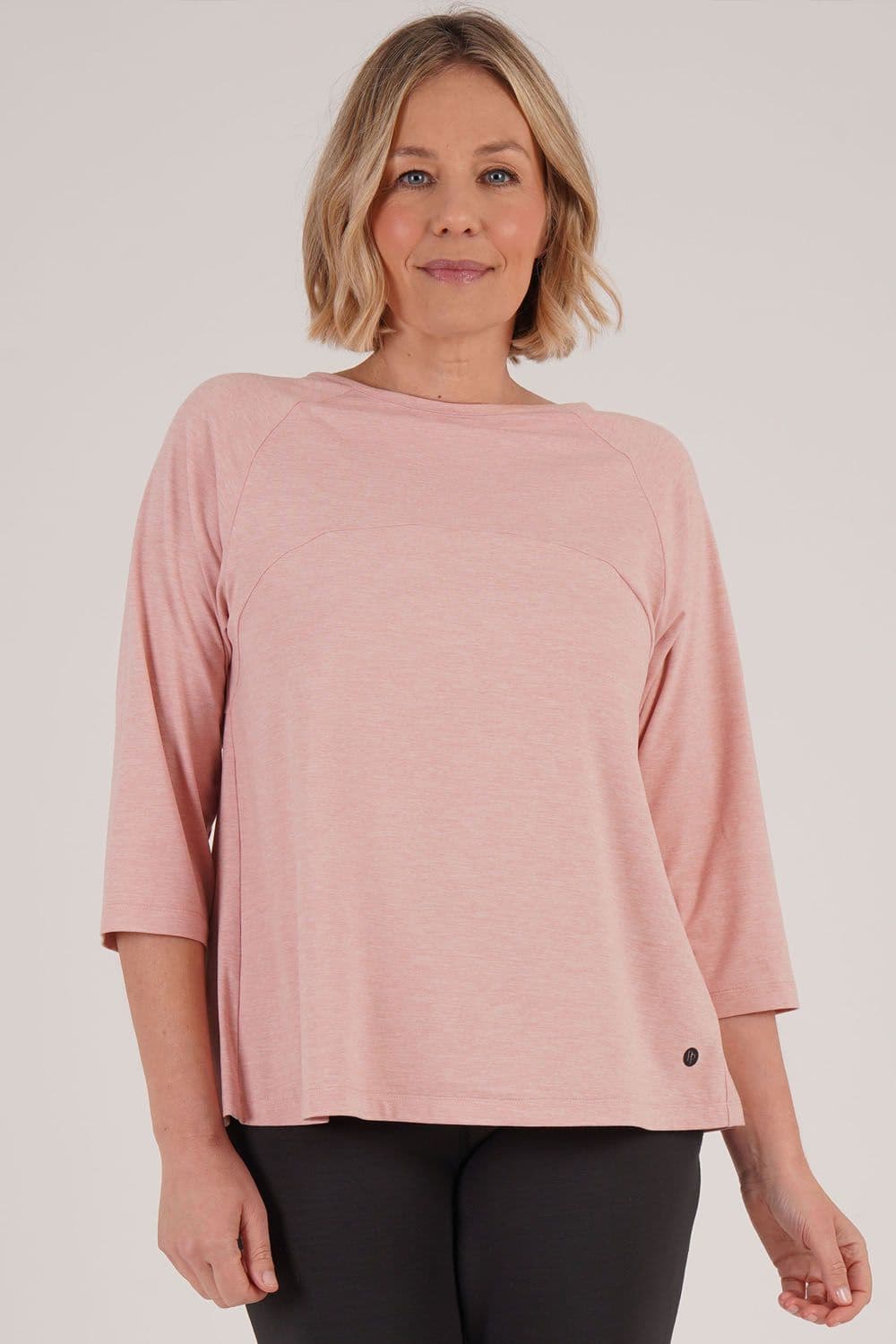 Penny Plain Women's Flex Lounge Raglan Top in Baby Pink | Size: 10-12