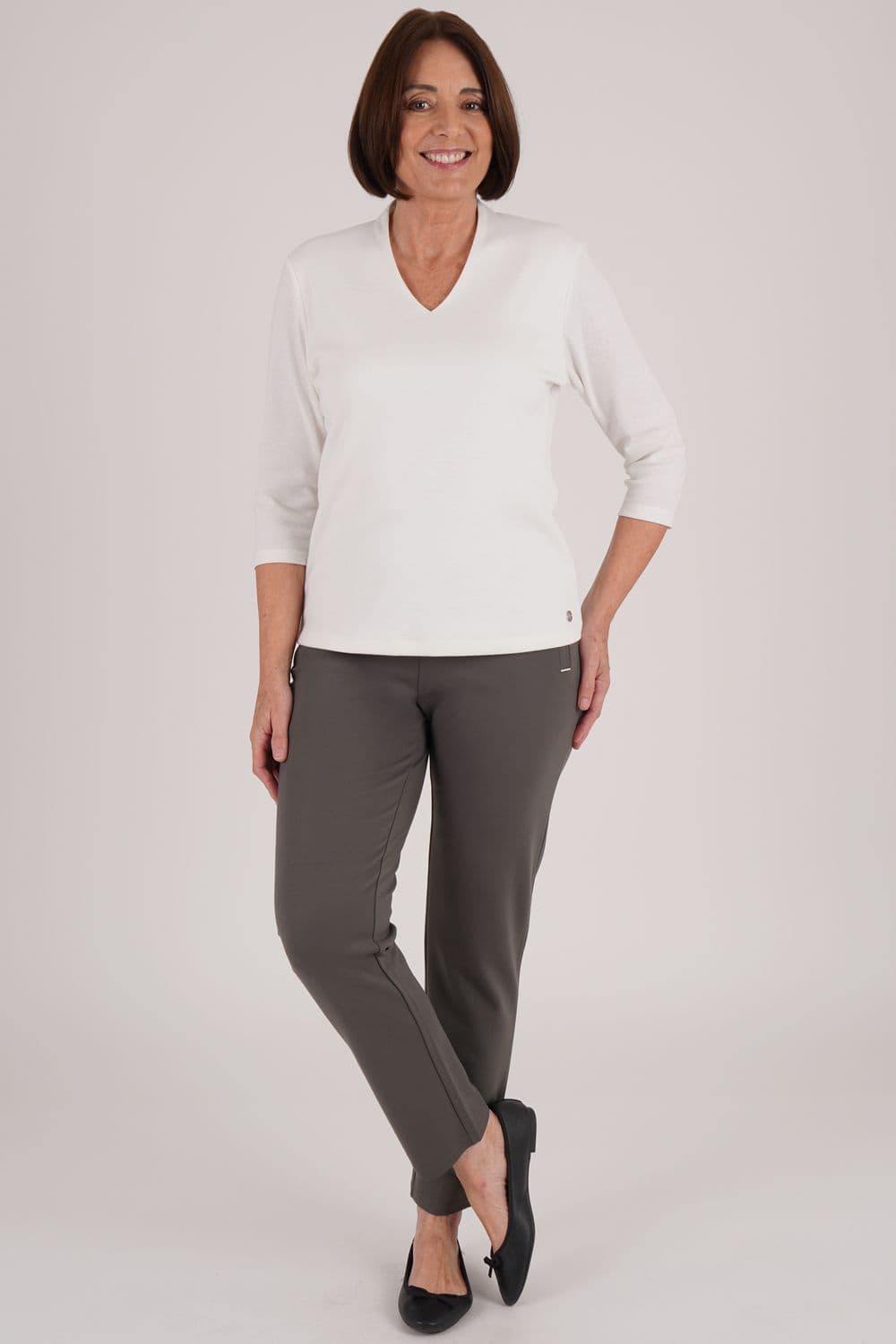 Penny Plain Women's Treggings in Green | Size: 18-20