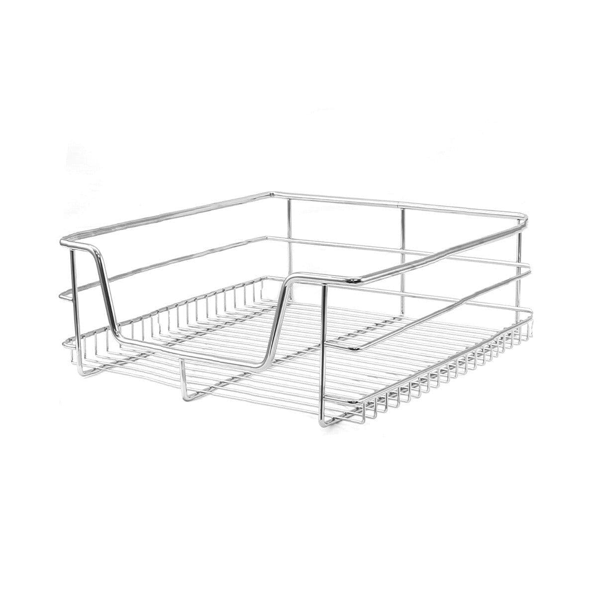 2 x KuKoo Kitchen Pull Out Storage Baskets 400mm Wide Cabinet