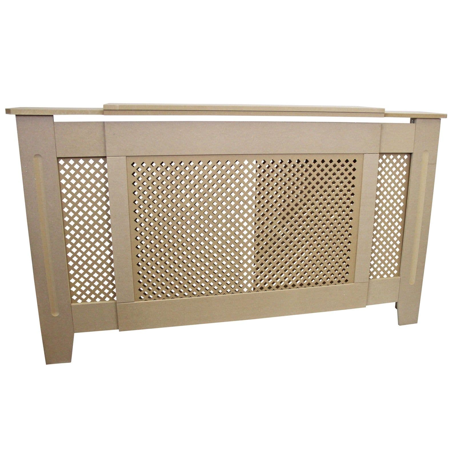 Adjustable Radiator Cover MDF Unfinished 1400mm 1920mm