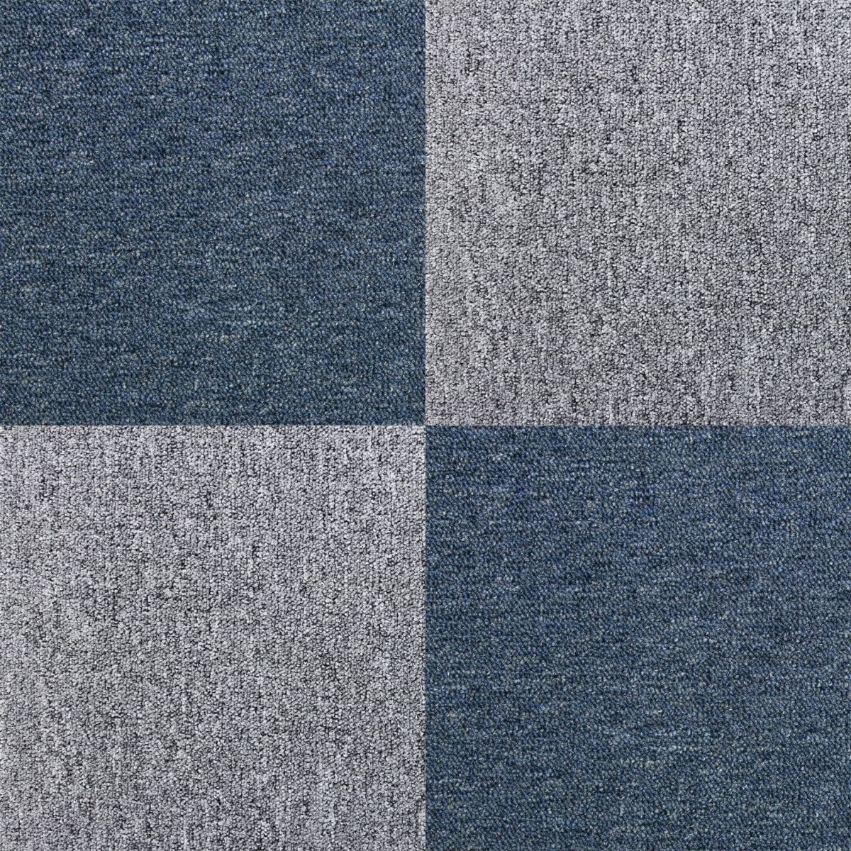 40 x Carpet Tiles 10m2 Storm & Platinum Grey