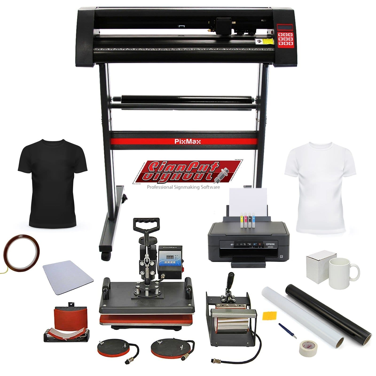PixMax Da Vinci Bundle 5 1 Heat Press Vinyl Cutter Printer