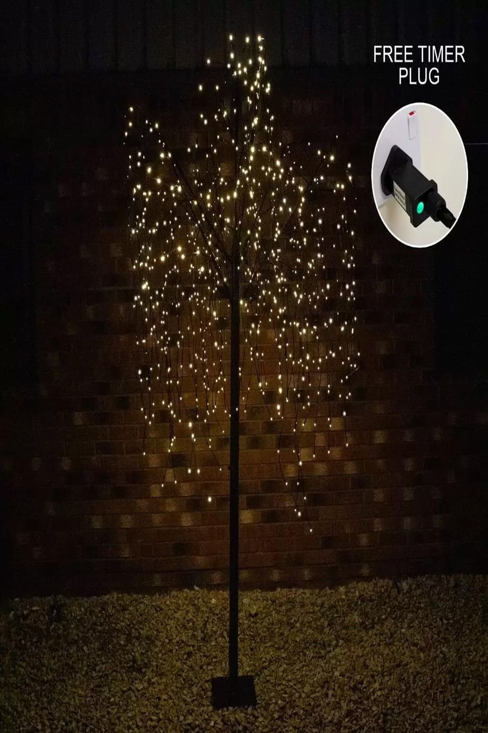 Weeping Willow Tree 240cm Warm White