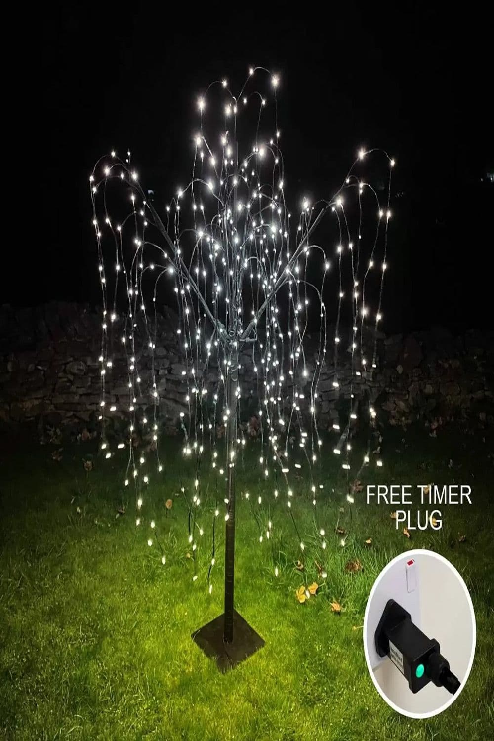 Weeping Willow Tree 180cm 400 Cool White LED