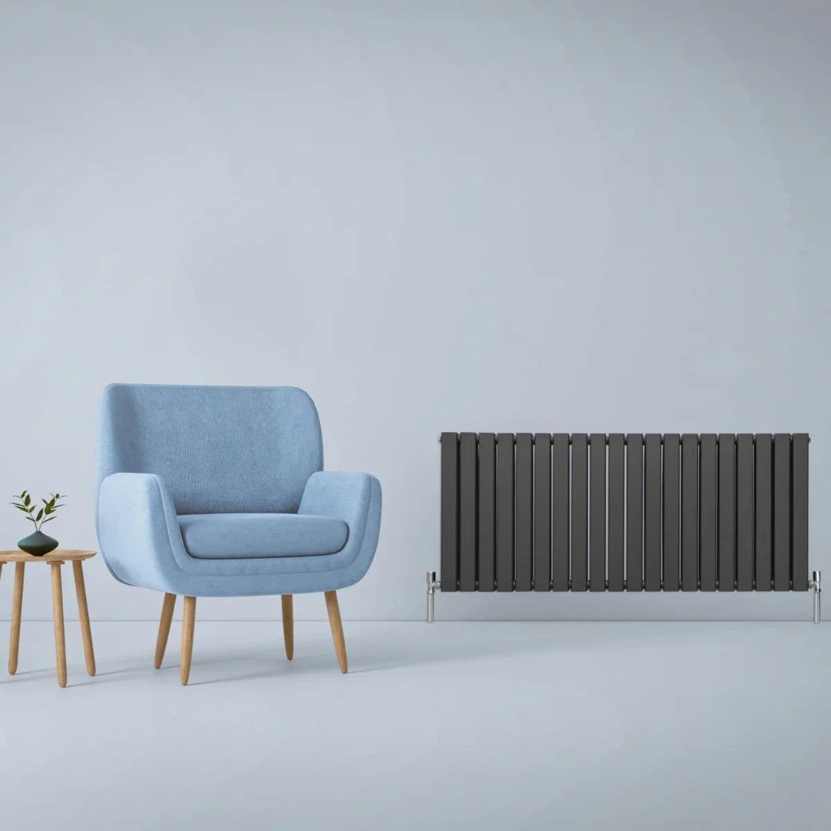 Designer Flat Panel Radiators Anthracite 600mm x 1400mm