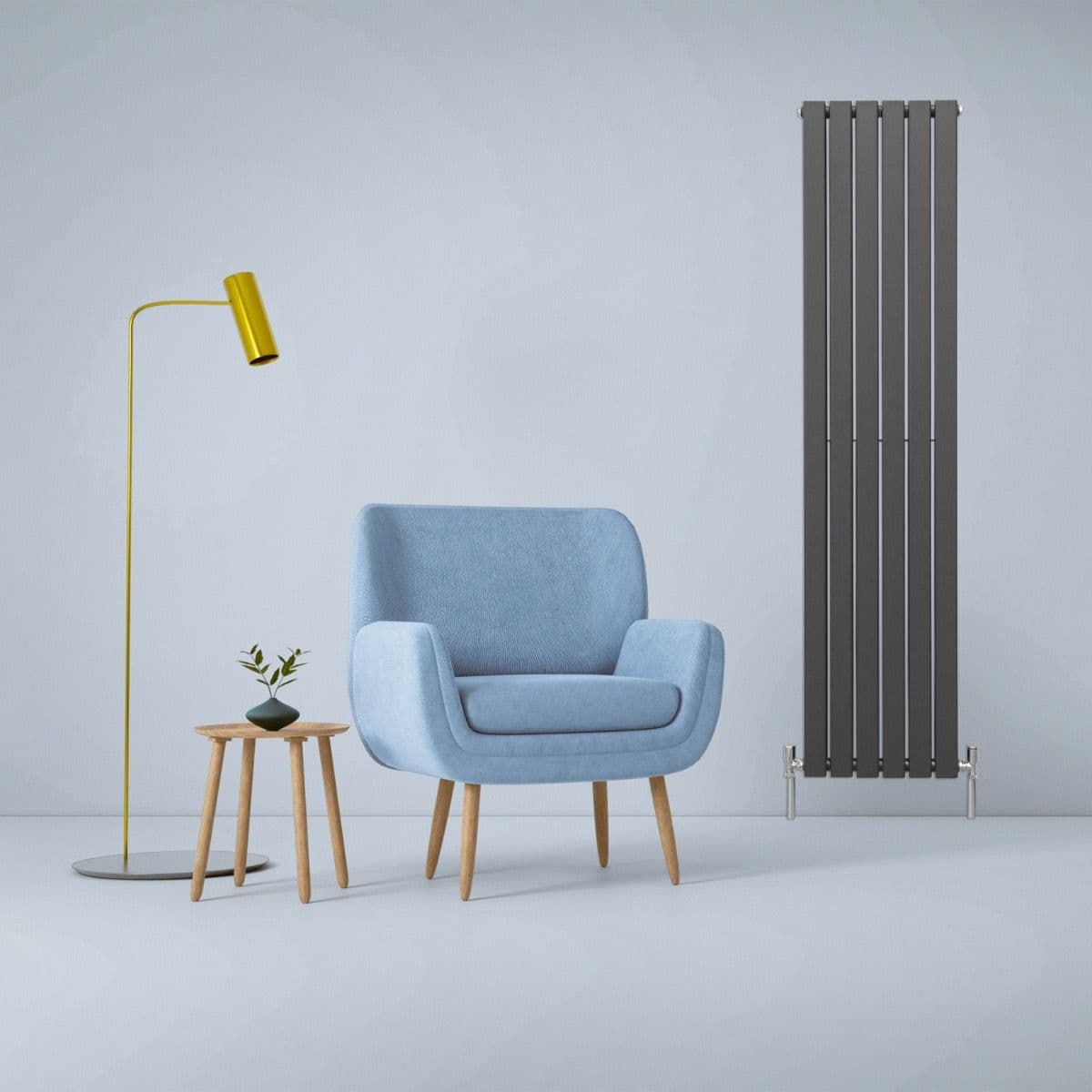 Designer Flat Panel Radiators Anthracite 1800mm x 420mm