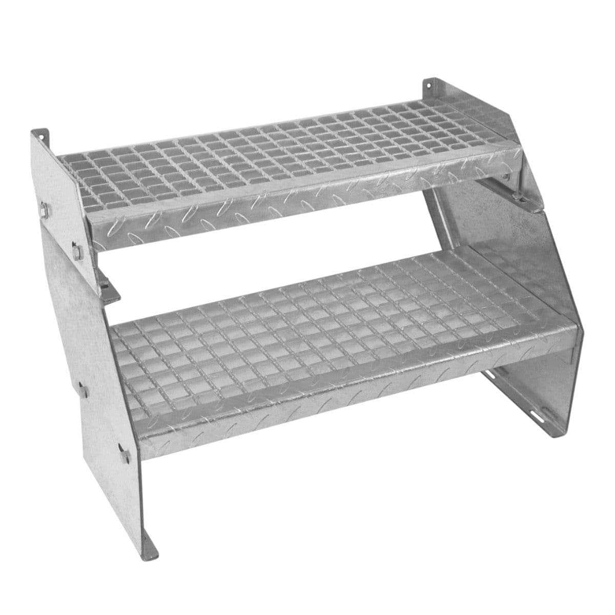 Adjustable 2 Section Galvanised Staircase 600mm Wide