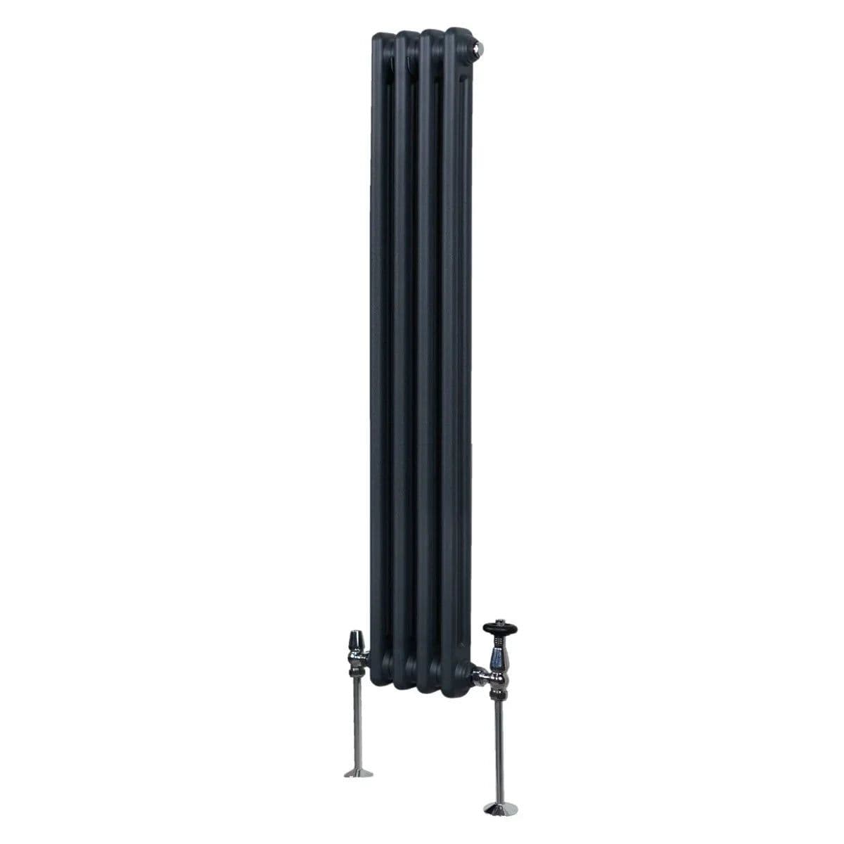 Traditional 2 Column Radiator 1500 x 202 mm Anthracite