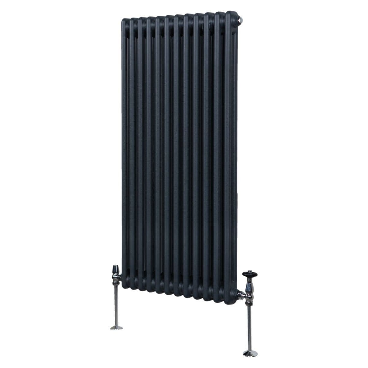 Traditional 2 Column Radiator 1500 x 562 mm Anthracite