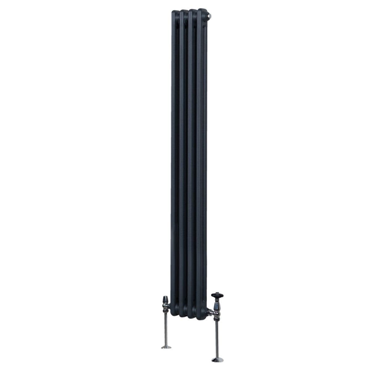 Traditional 2 Column Radiator 1800 x 202 mm Anthracite