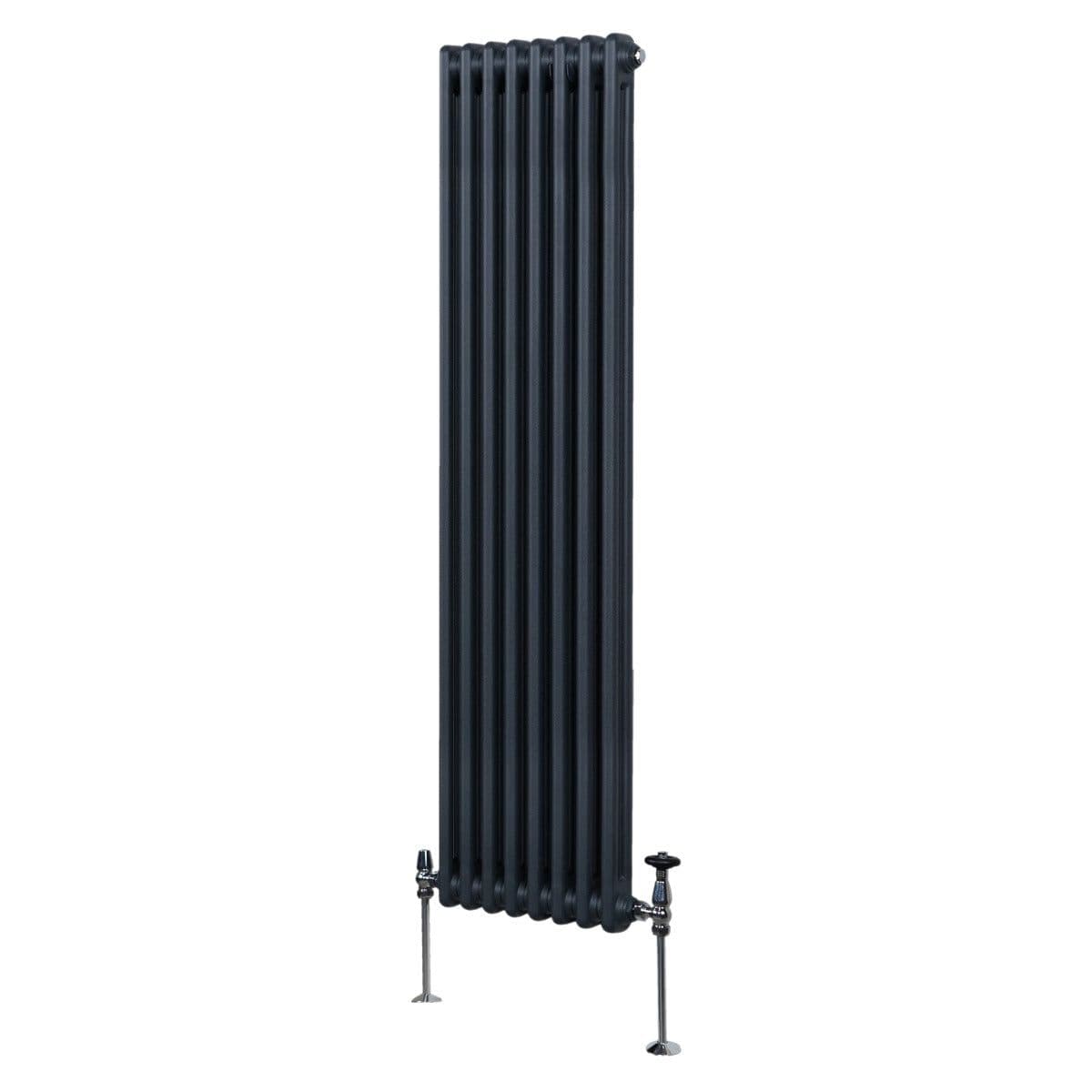 Traditional 2 Column Radiator 1800 x 382 mm Anthracite