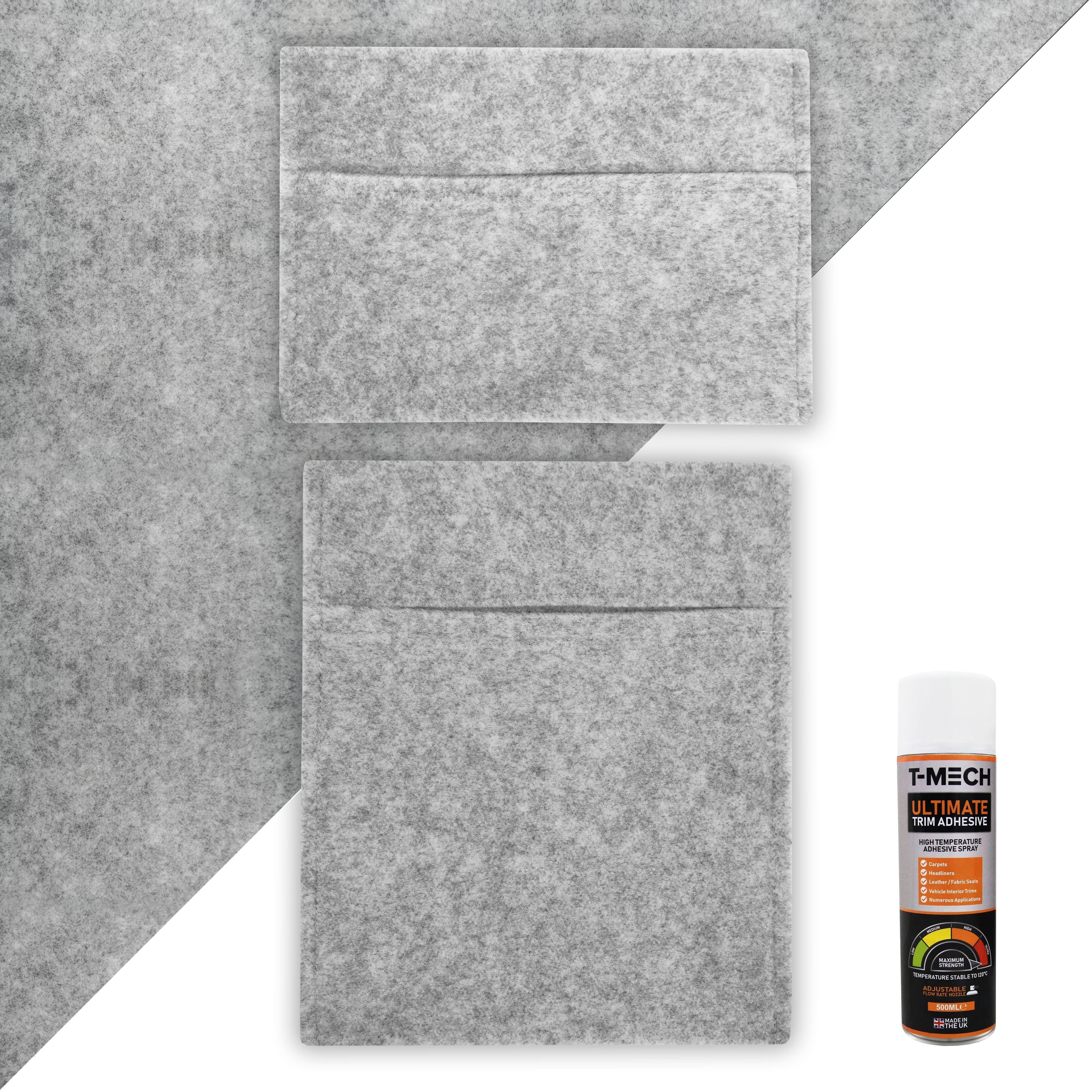 11SQM Van Lining Storage Pouches & Adhesive Glue Silver