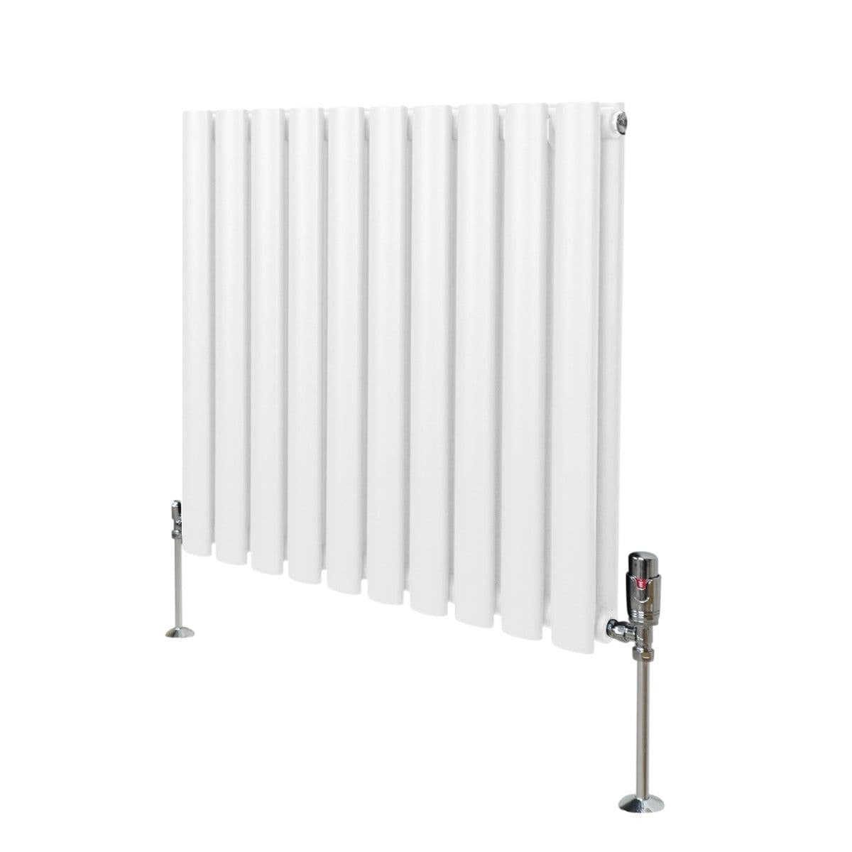 Oval Column Radiator & Valves 600mm x 600mm