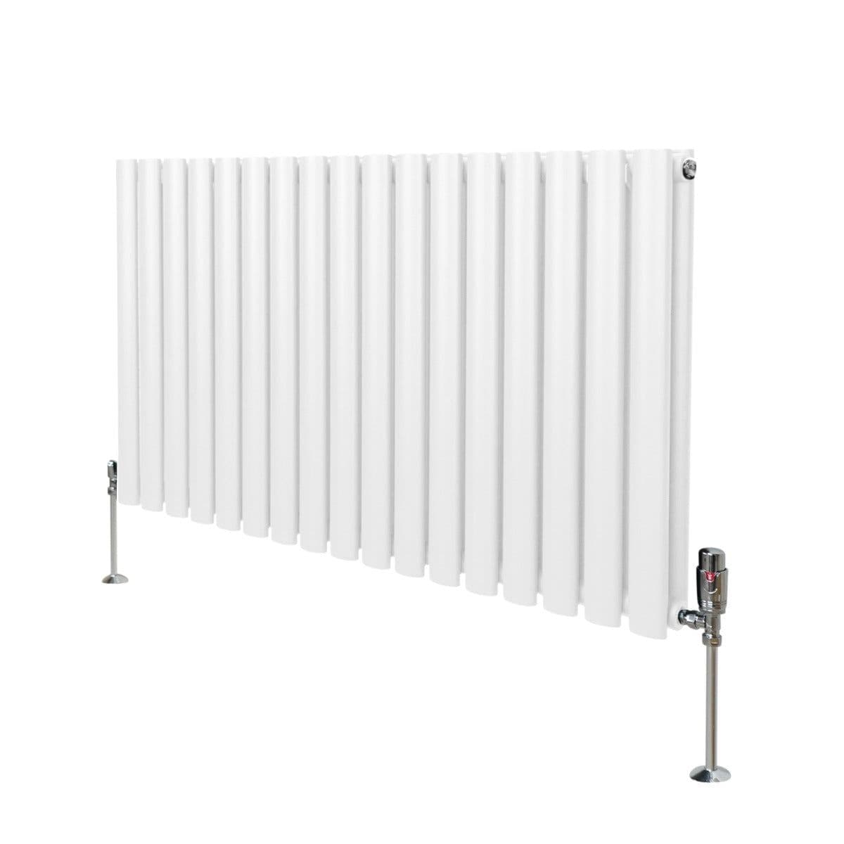 Oval Column Radiator & Valves 600mm x 1020mm