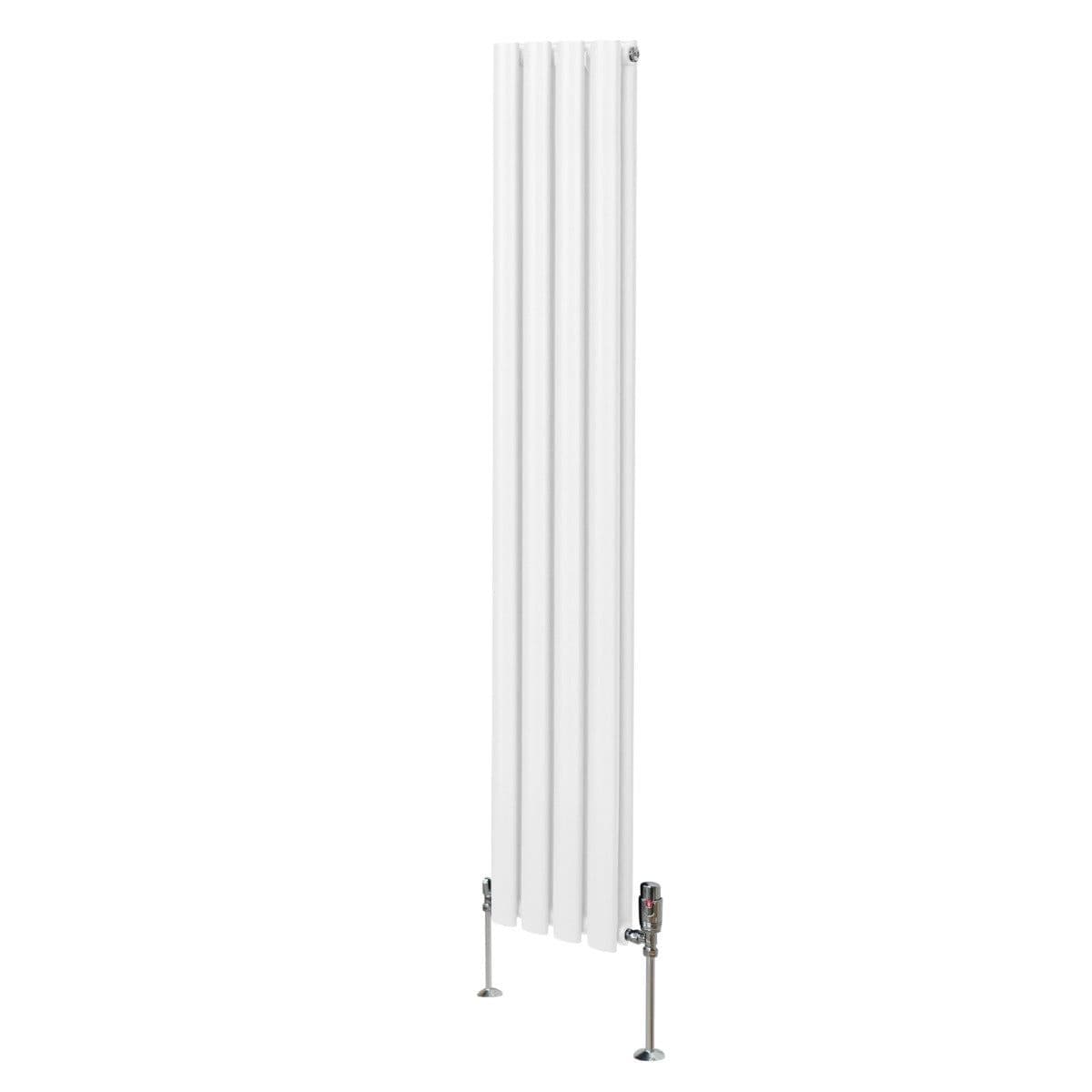 Oval Column Radiator & Valves 1600mm x 240mm