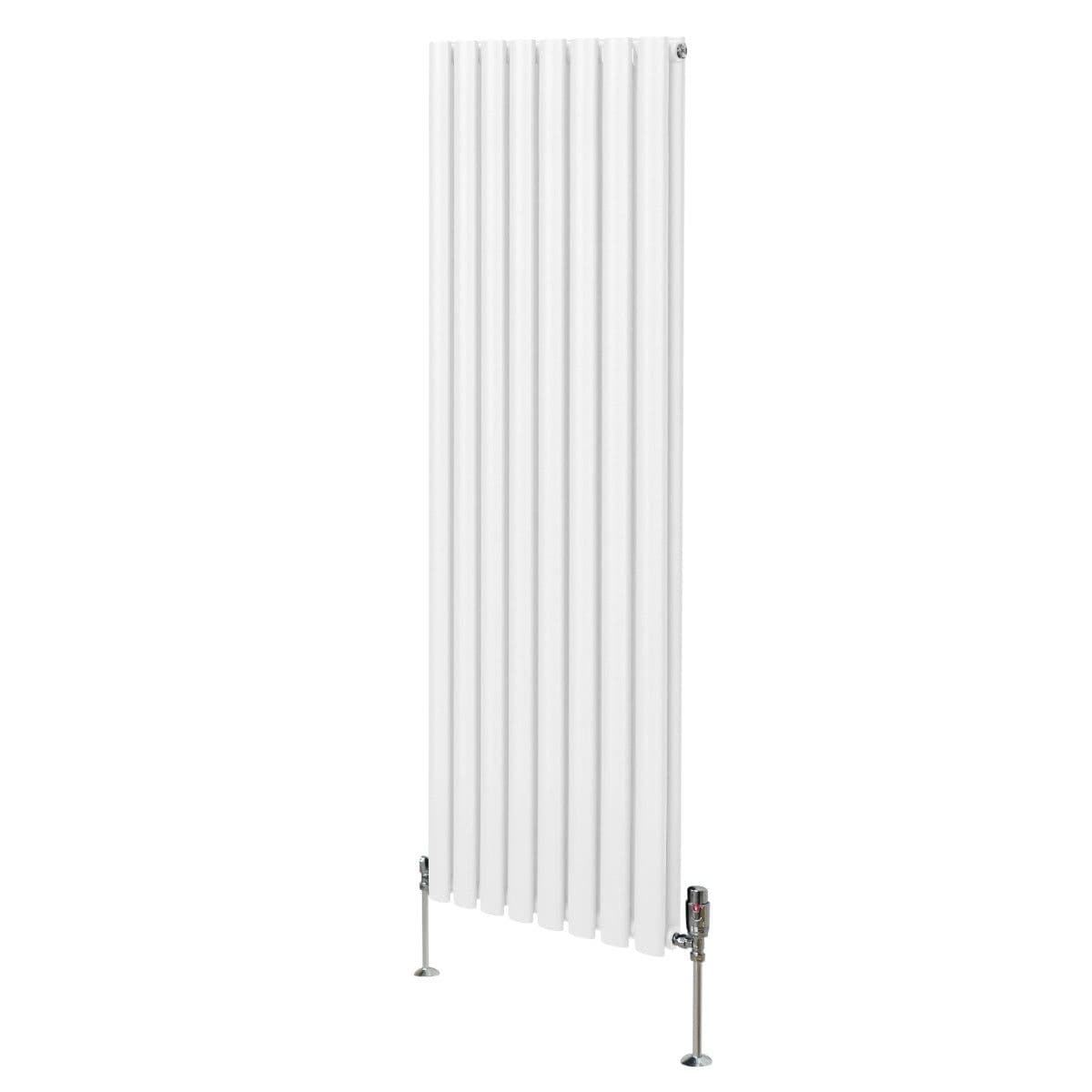 Oval Column Radiator & Valves 1600mm x 480mm