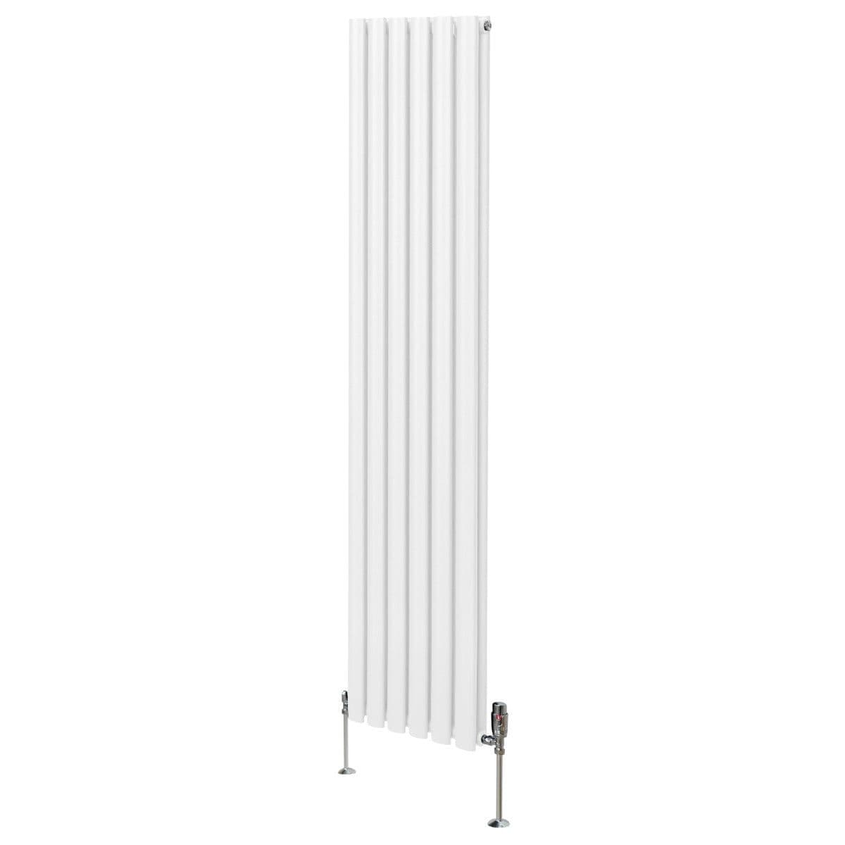 Oval Column Radiator & Valves 1800mm x 360mm