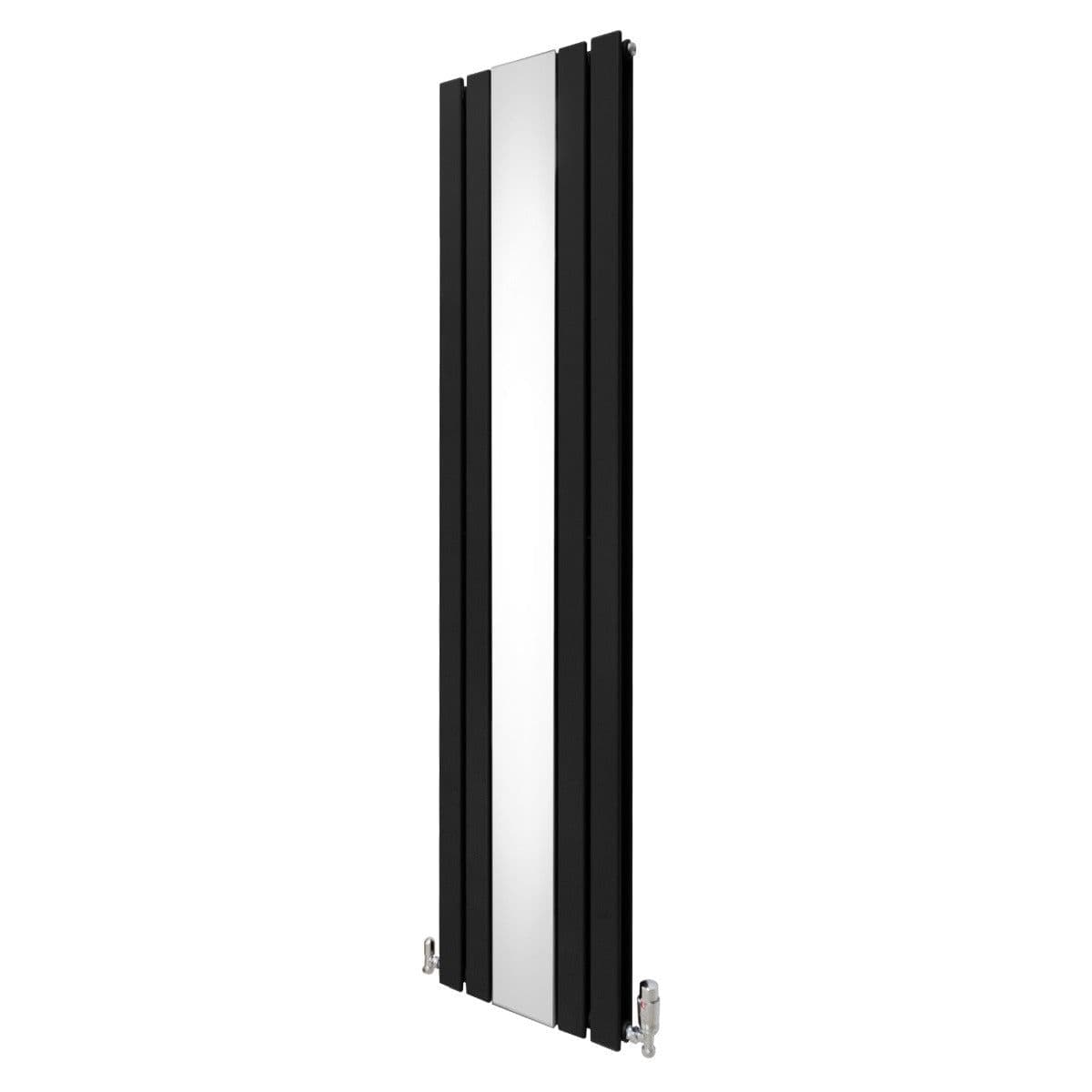 Flat Mirror Radiator & Valves 1800mm x 425mm