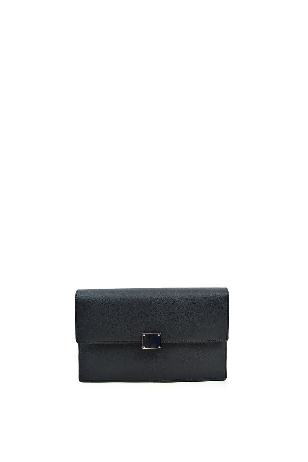 XY London Women's 'Jordan' Evening Purse Shoulder Strap Clutch Bag in Black