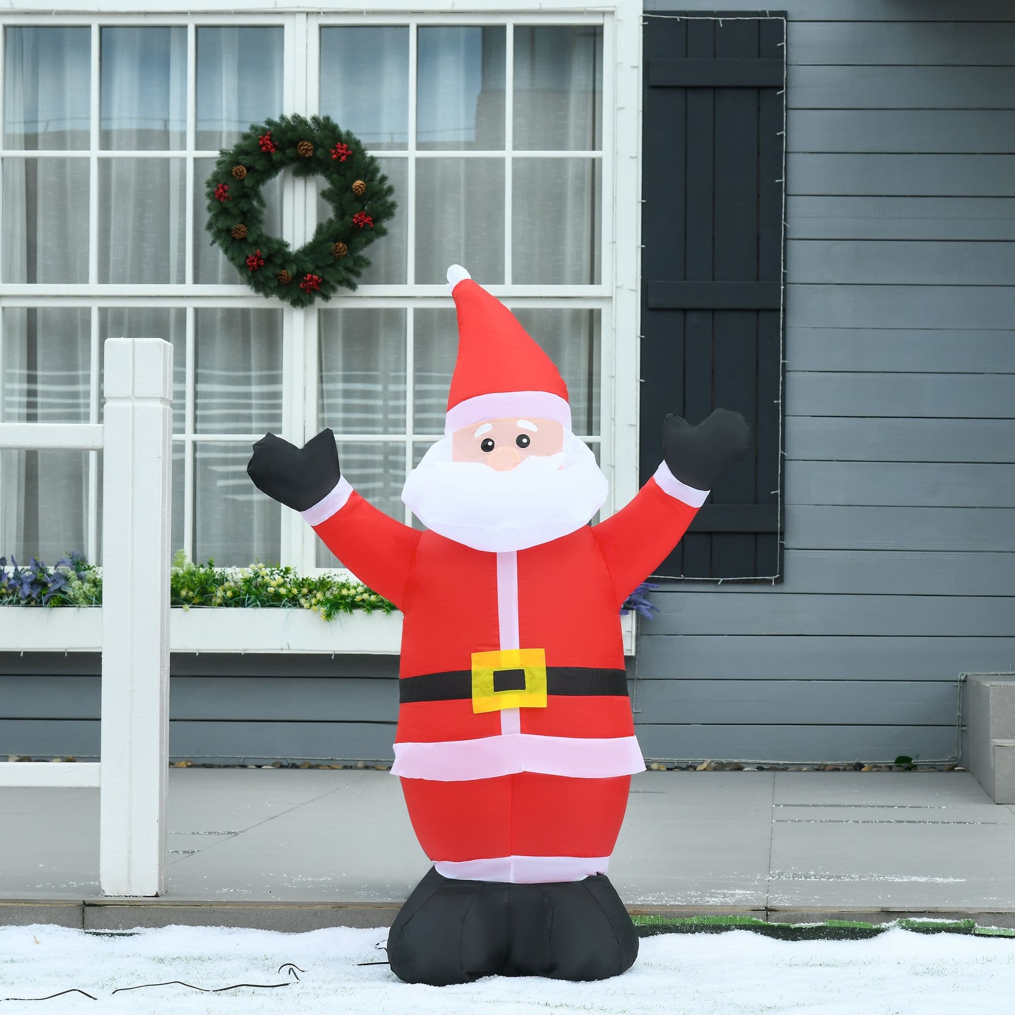 Inflatable 4ft Tall Santa Claus Xmas Decoration Holiday Airblown