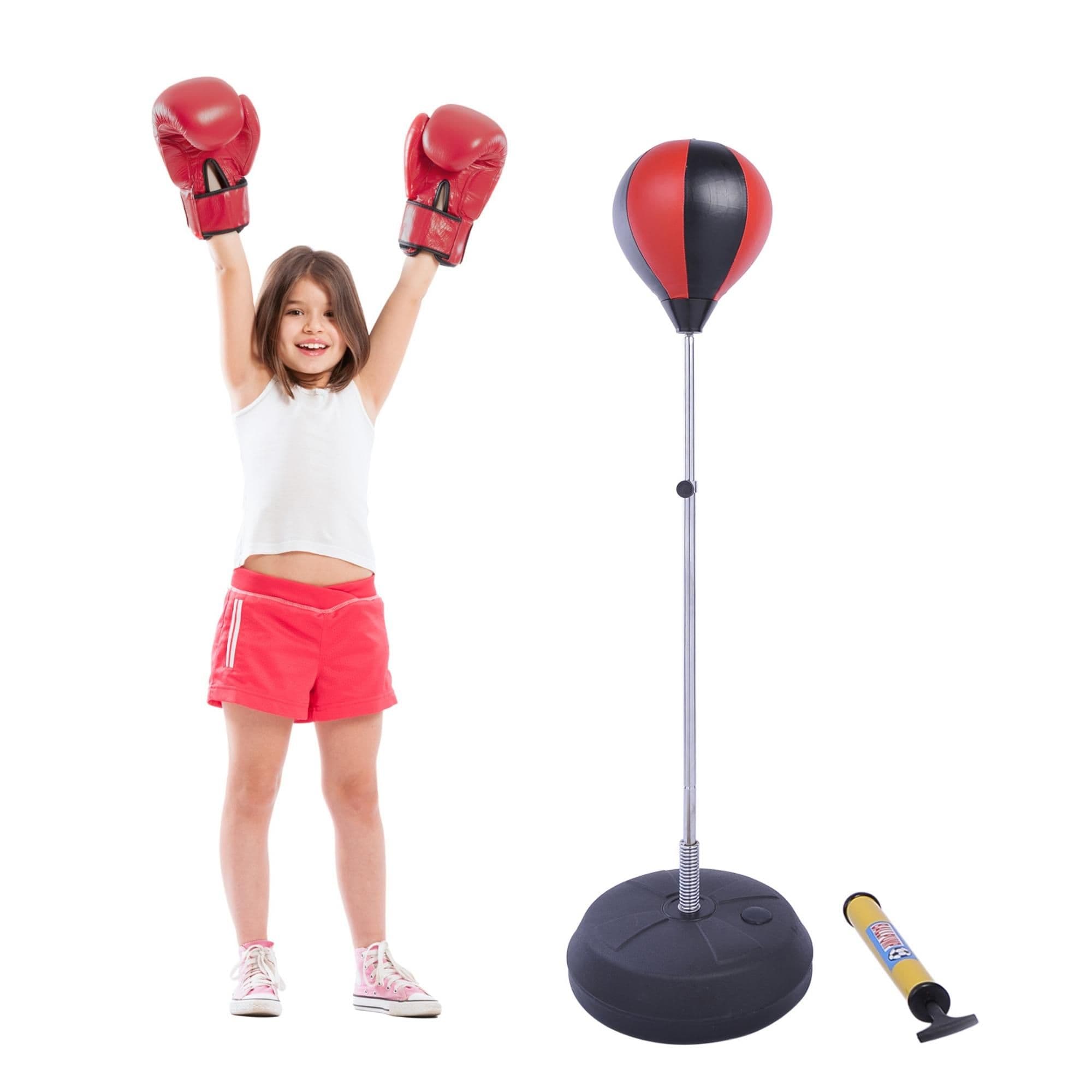 Adjust Kids Training Boxing Punching Bag Boxing Punching with Gloves