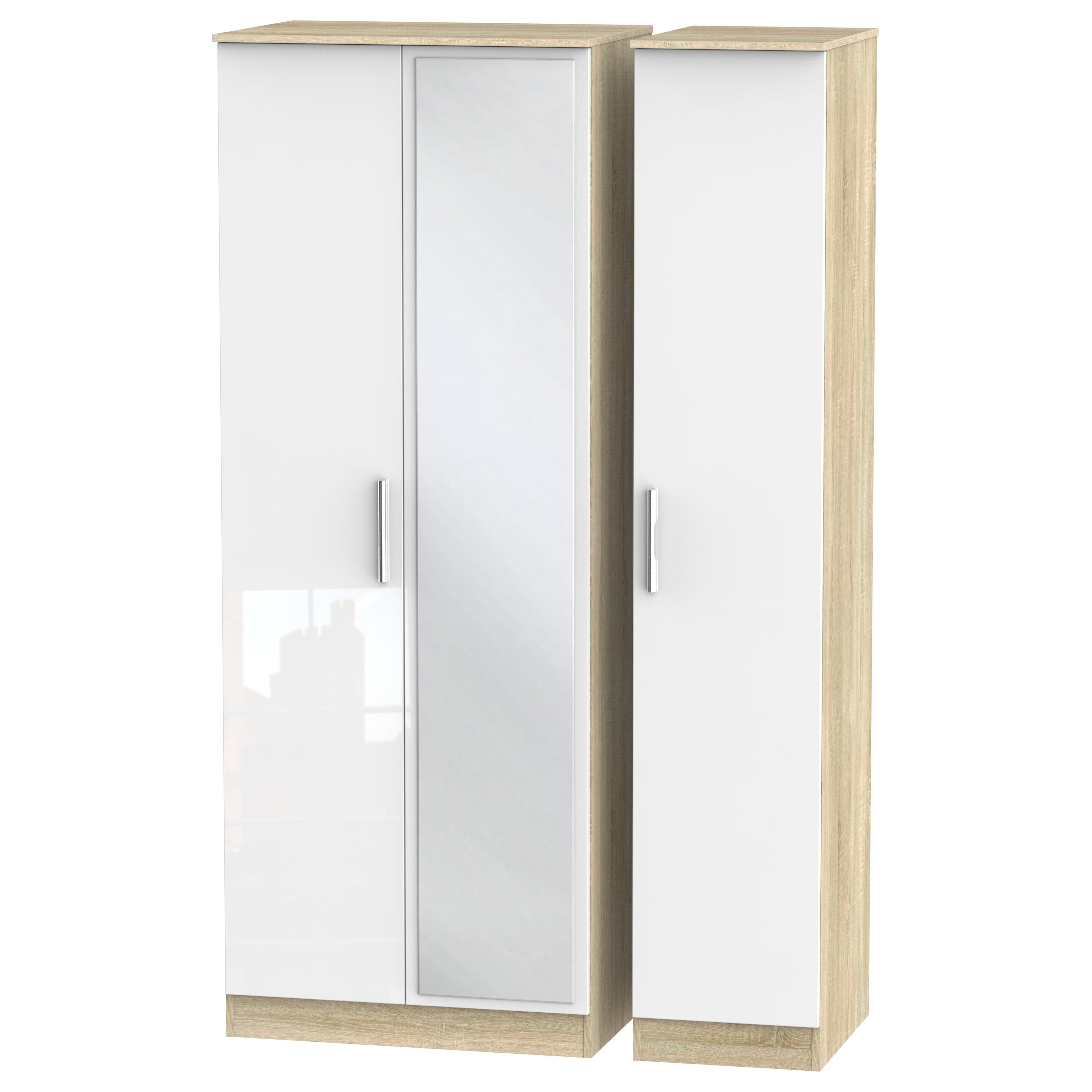 Trent Triple Mirror Wardrobe