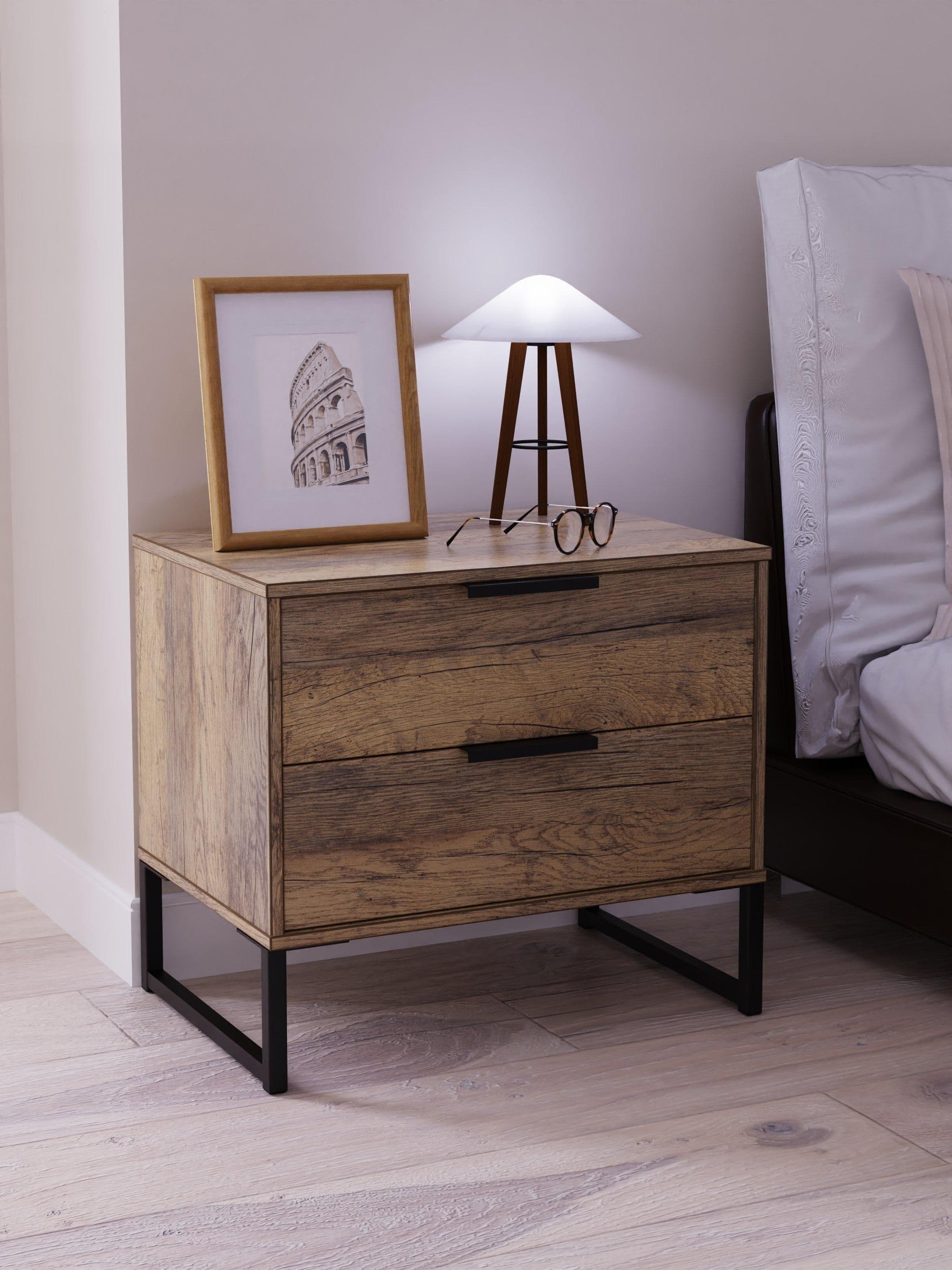 Fuji 2 Drawer Side Table