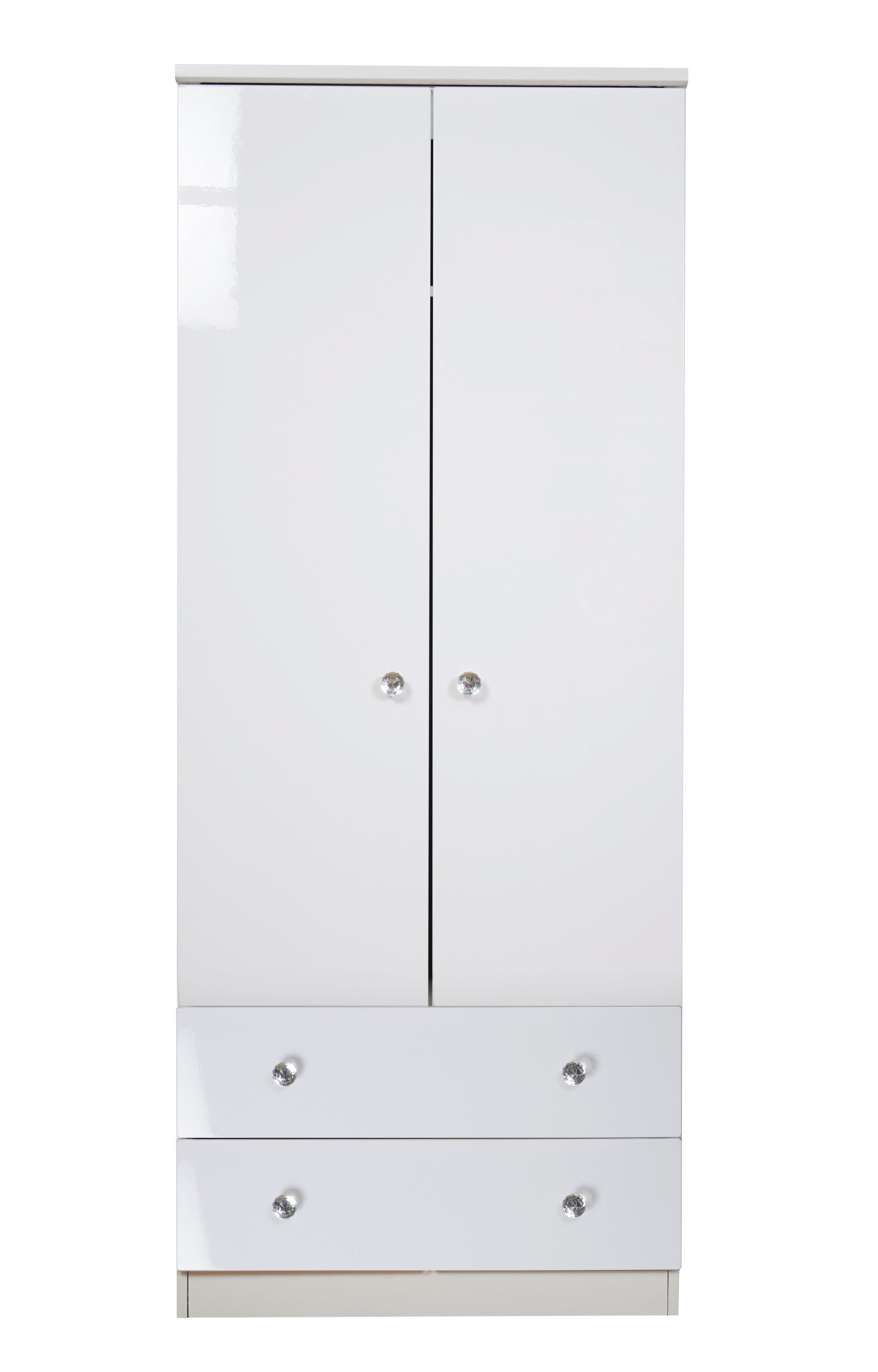 Broadway 2 Door 2 Drawer Wardrobe Sensor light