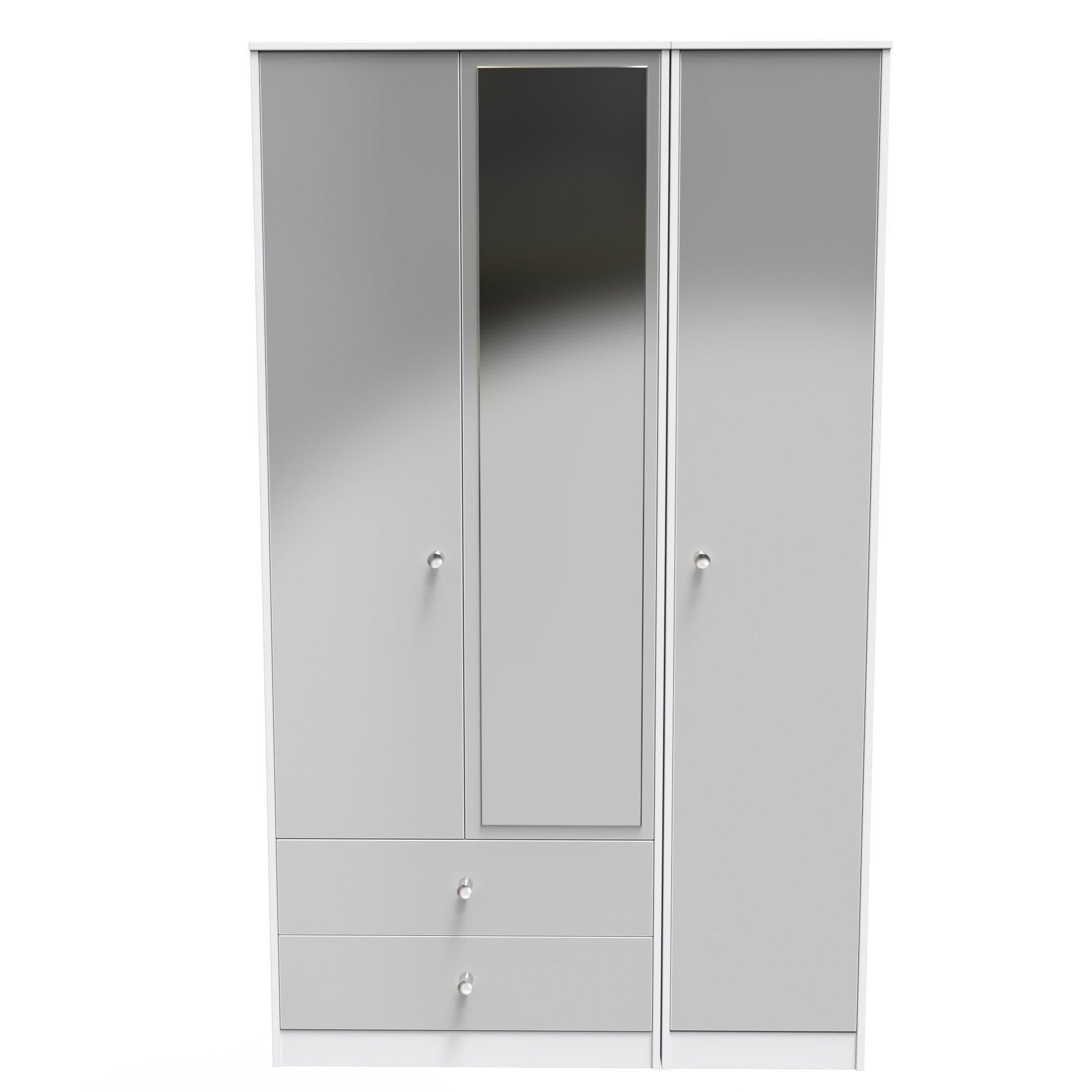 Taunton Triple Mirror Wardrobe 2 Drawers