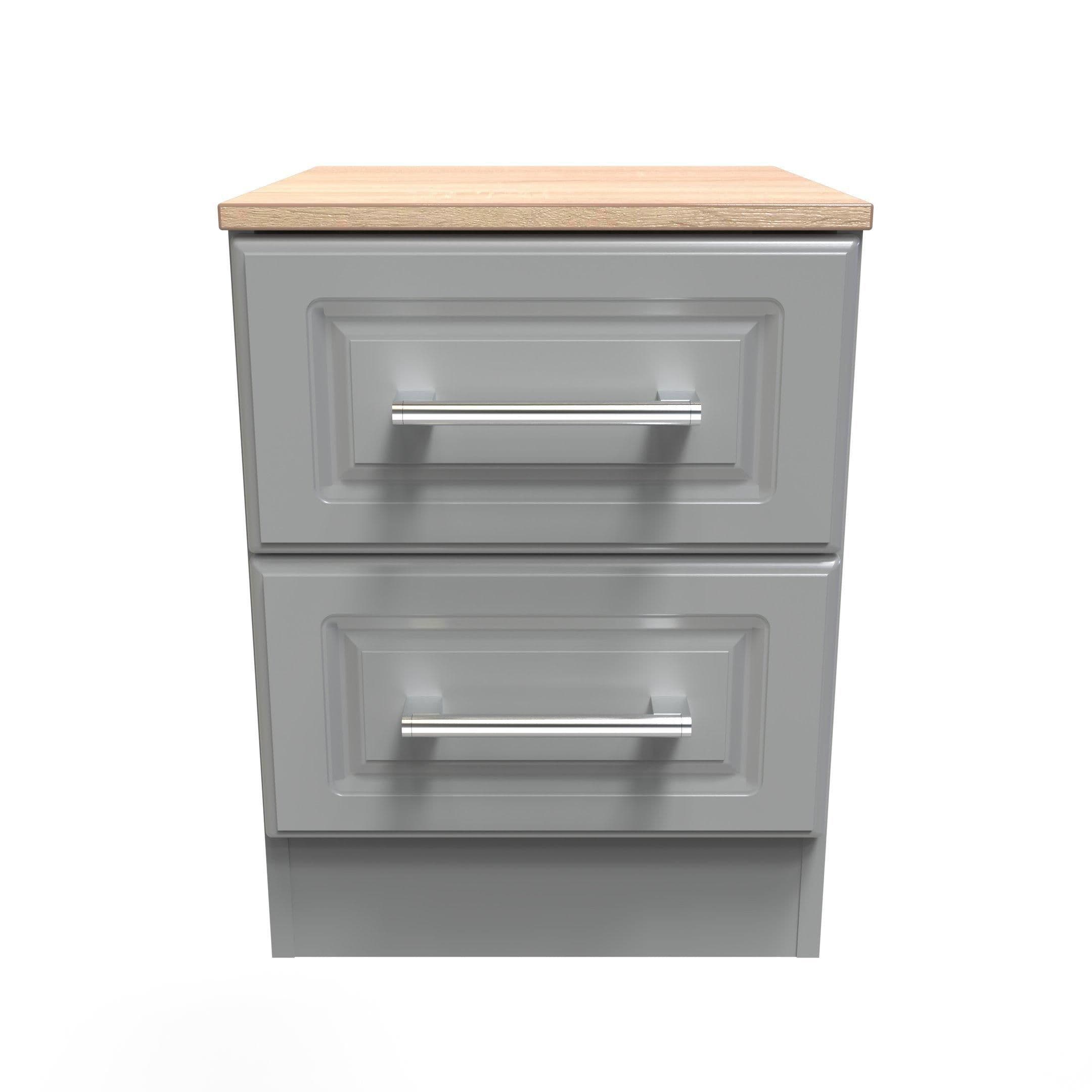Norfolk 2 Drawer Bedside Cabinet