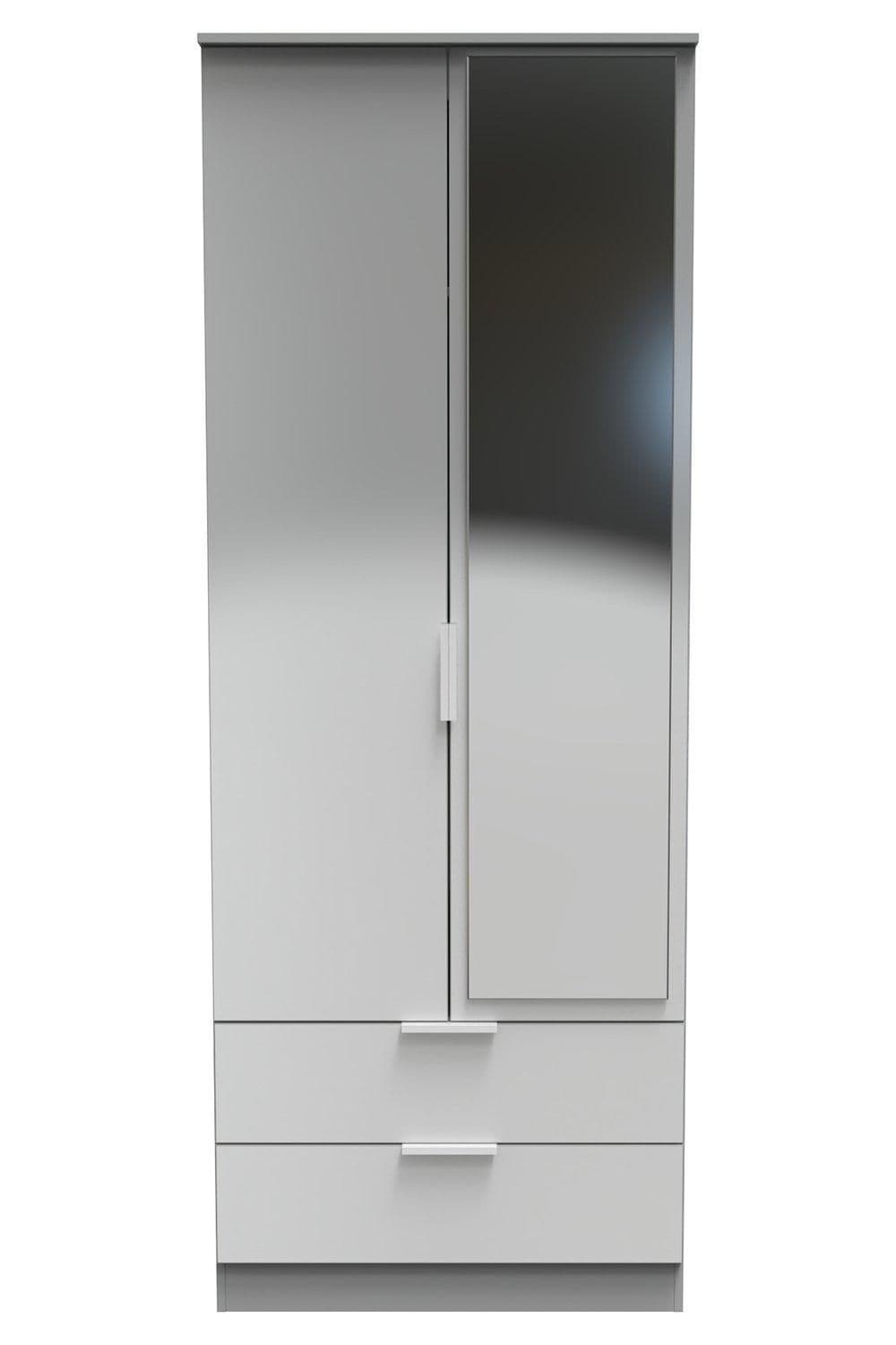 Dover 2 Door 2 Drawer Mirrored Robe