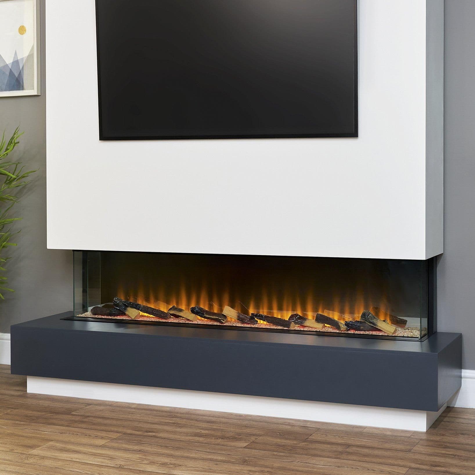 Sahara Panoramic Media Wall Electric Fire 61 Inch
