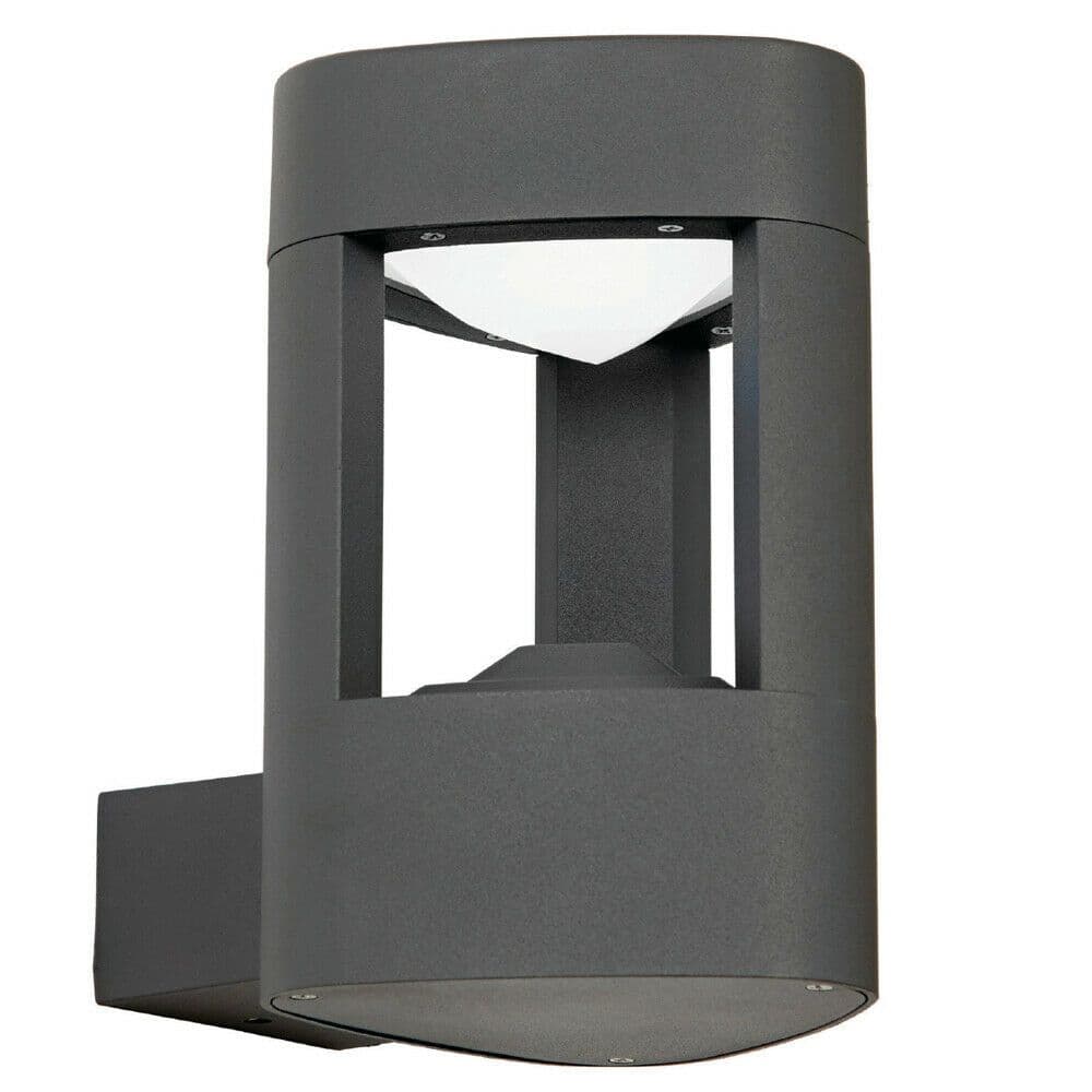 IP44 Outdoor LED Lamp Textured Triangle Wall Light Porch Door Open Lantern