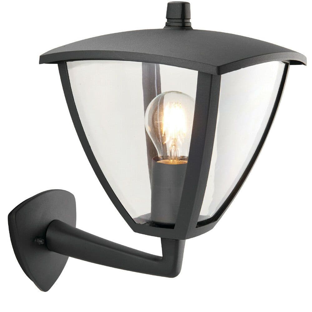 IP44 Outdoor Wall Lamp Textured Curved Modern Lantern Porch Dome Light