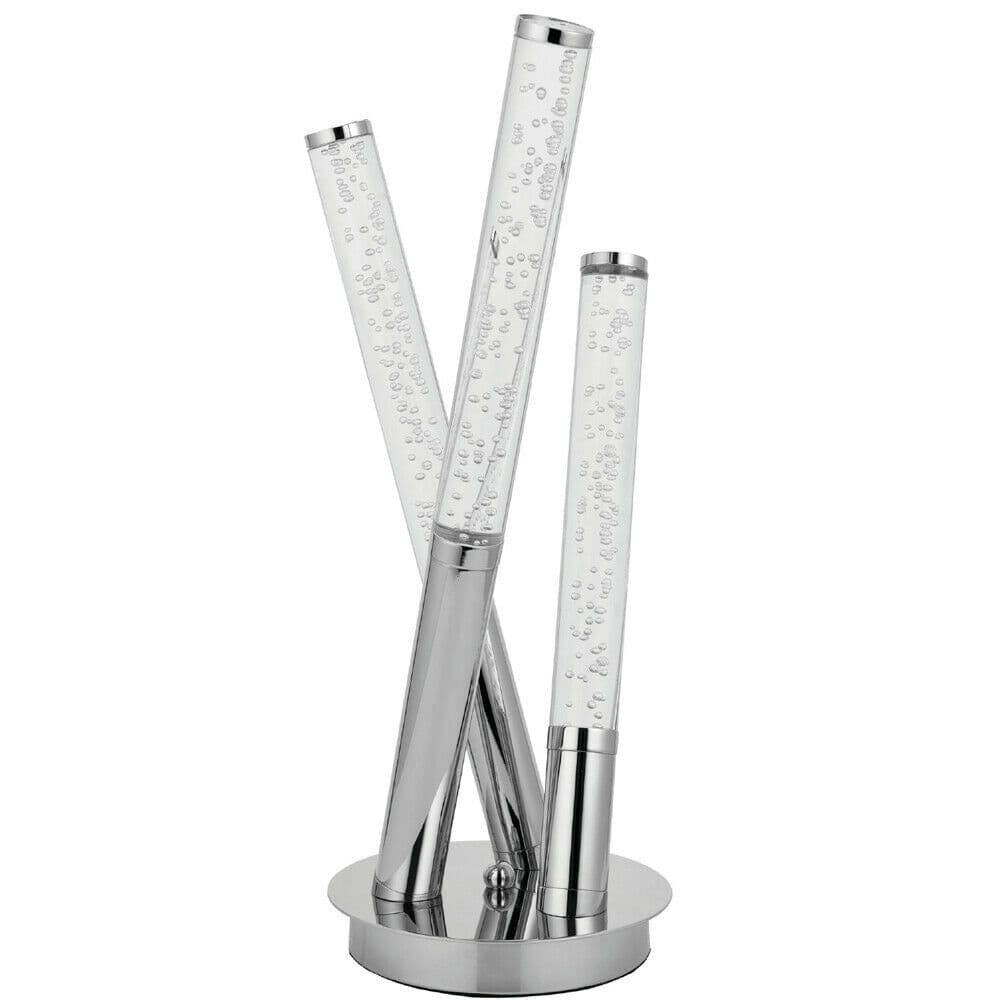4.5W LED Table Lamp Warm Unique Chrome Acrylic Multi Rod Arm Bedside Light