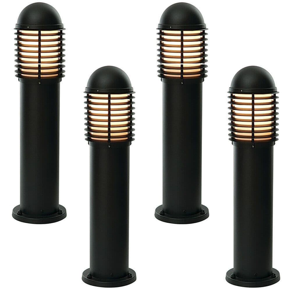 4 PACK Outdoor IP44 Bollard Light Matt 650mm LED Lamp Post Garden Driveway