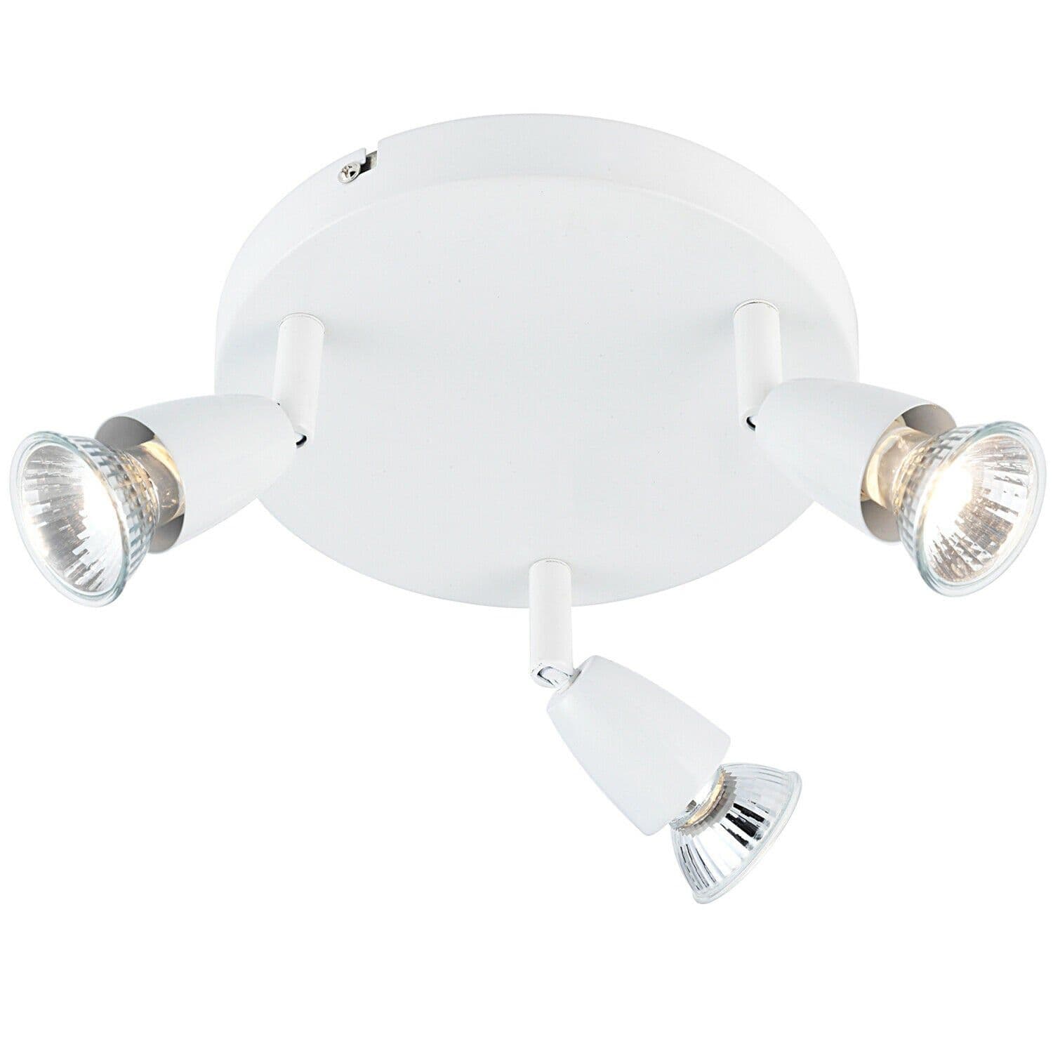 LED Adjustable Ceiling Spotlight Gloss Triple GU10 Dimmable Downlight
