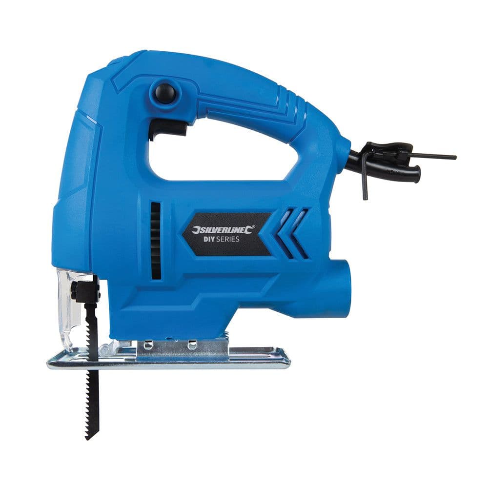 350W Adjustable Angle Jigsaw & Saw Blades 45° Hand Held Compact Cutting Tool