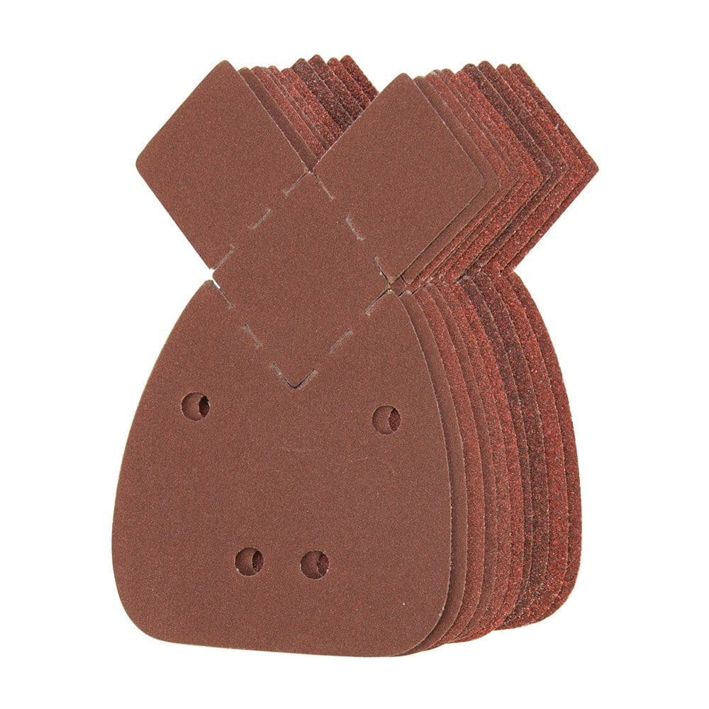 10 PACK 140mm Grits Aluminium Oxide Detail Corner Sanding Sheets Hook Loop