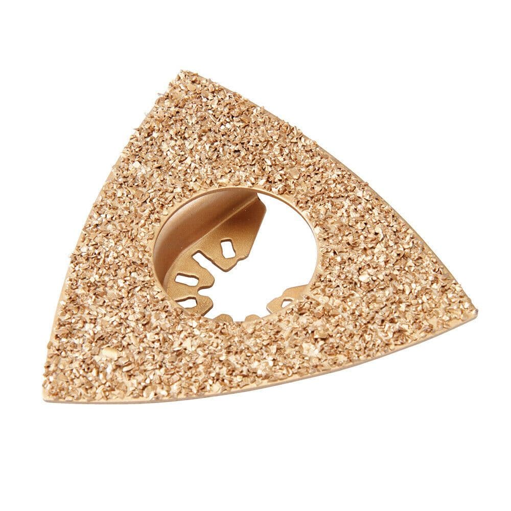 80mm Tool Triangular Rasp Carbide Grit Grout & Mortar Remover File Bit