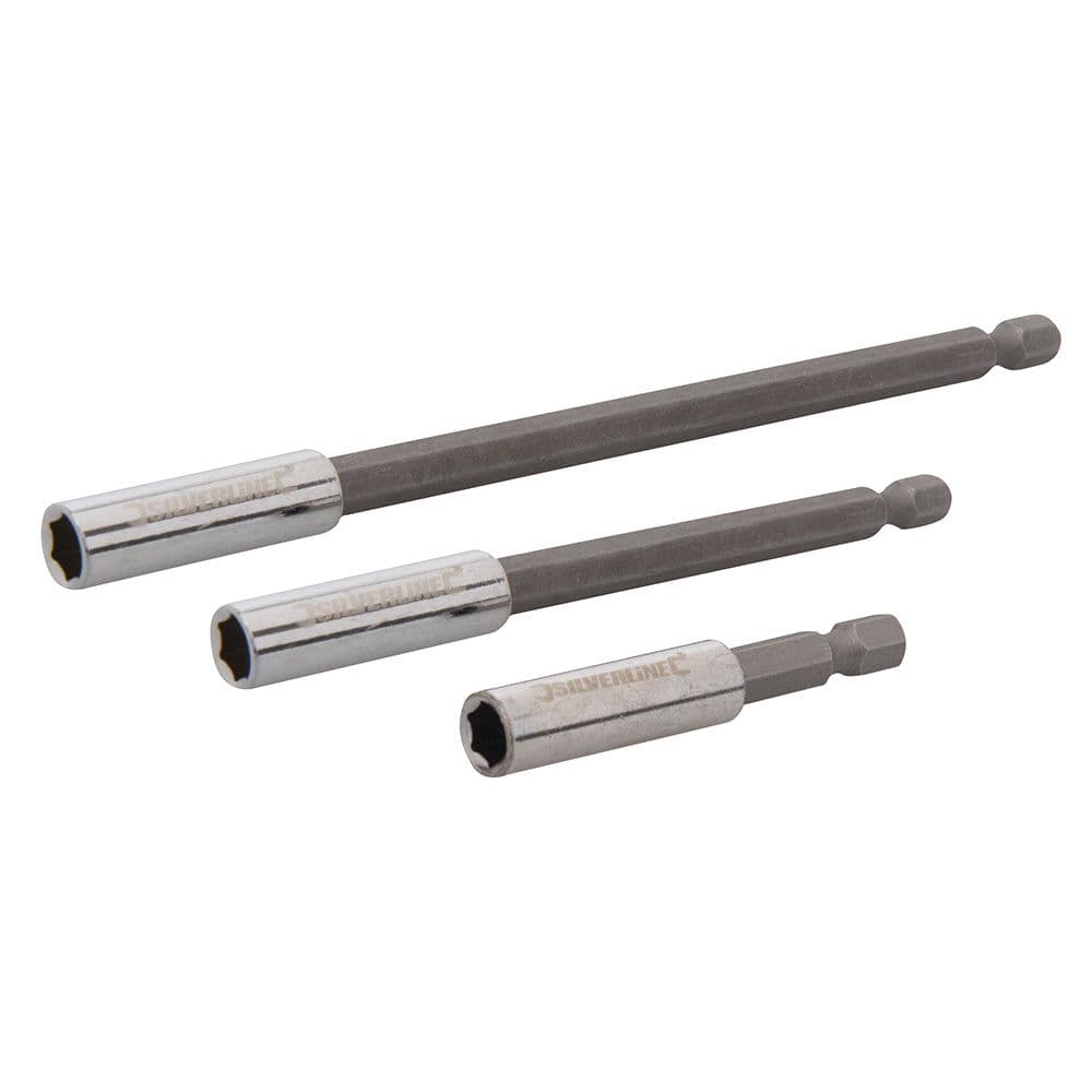 PREMIUM S2 Steel Screwdriver Bits SL3 SL4.5 SL6.5 High Torque 1 4" Drive