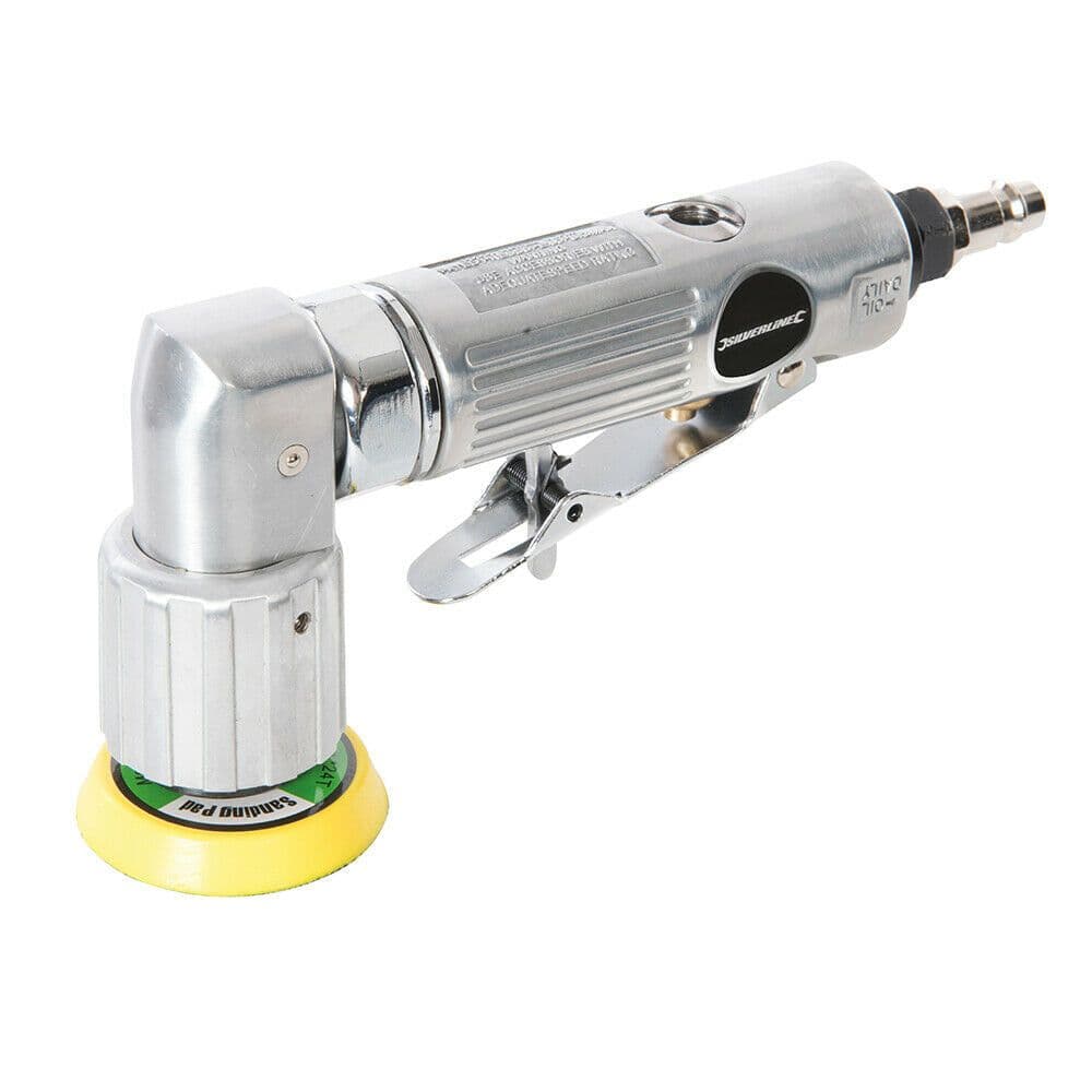 Mini Air Orbital Sander 2 50mm Backing Pad 91psi Paint Bodywork Sanding Tool