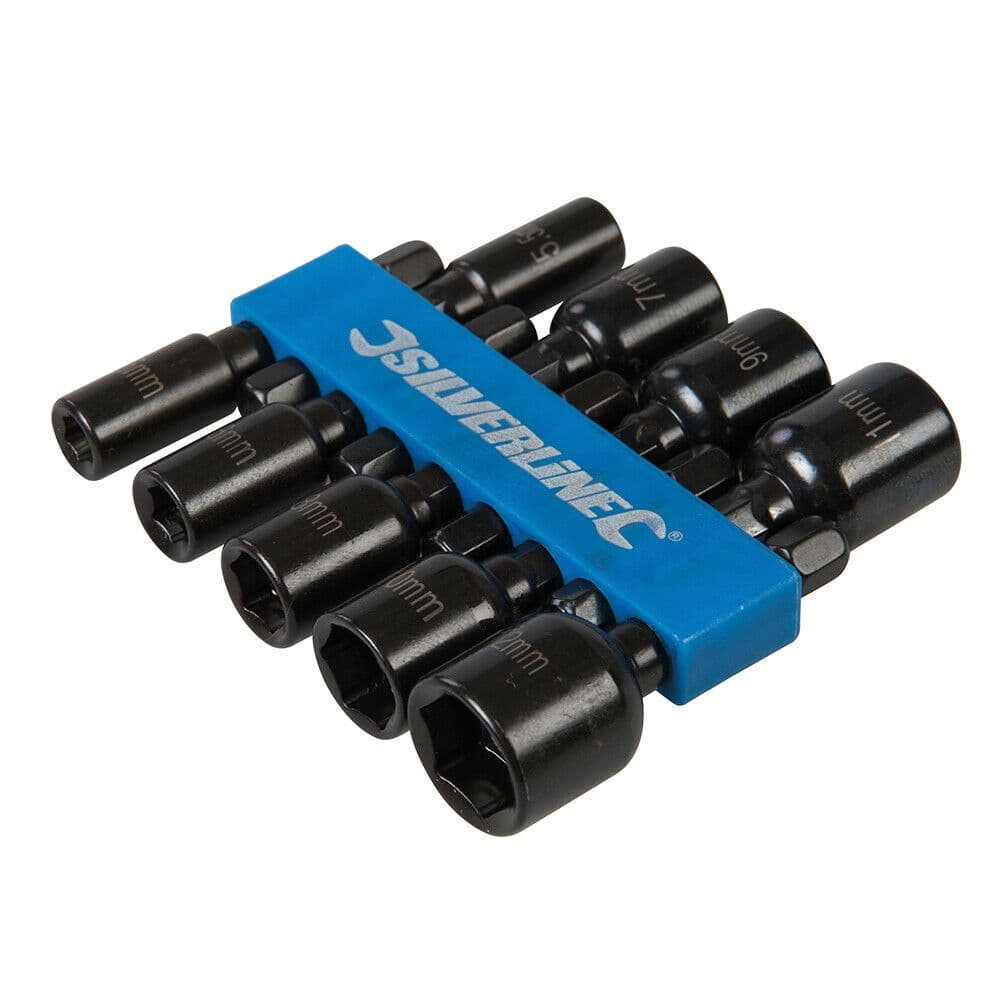 9 Piece 5mm 12mm Magnetic Nut Driver Set ¼" Hex Combi Power Drill Socket