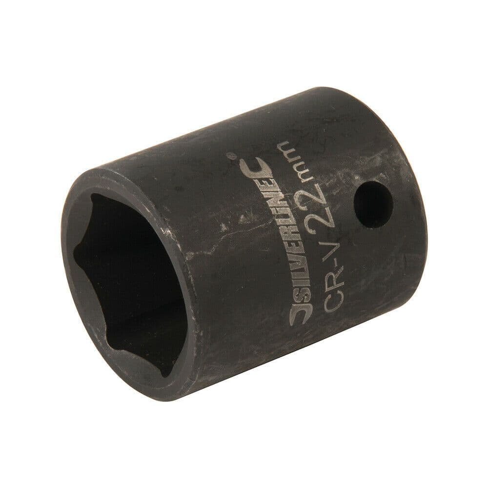 22mm IMPACT Driver Socket 6 Point ½" Ratchet Spanner Bit Steel Square Drive Tool