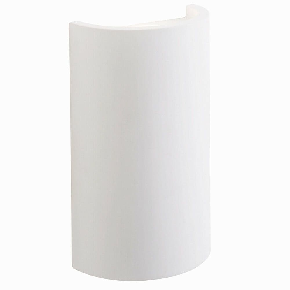 Up & Down LED Wall Light Primed Curved Lamp Fitting Kit